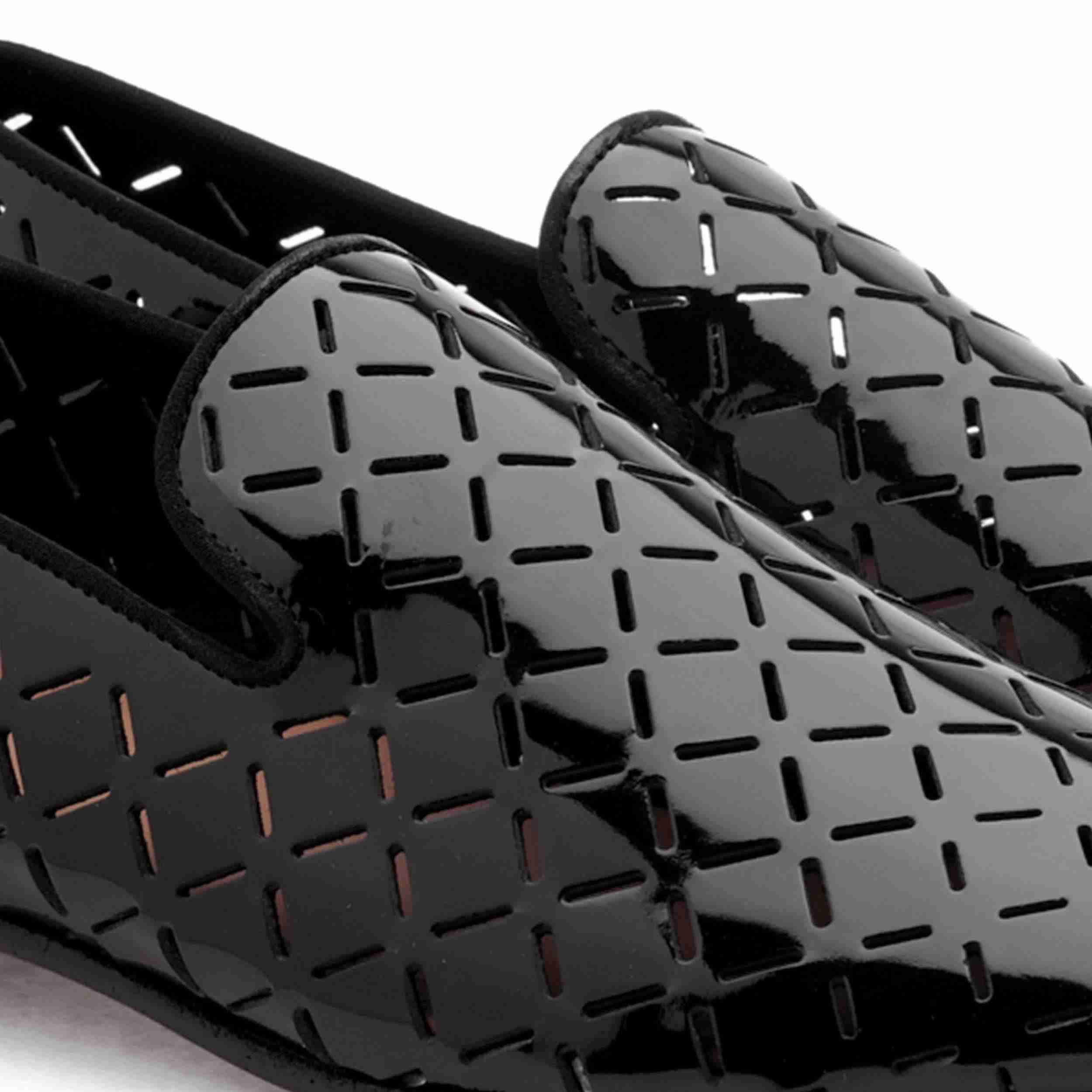 The Kotan Black Men Patent Occasion Slip-On Ruosh