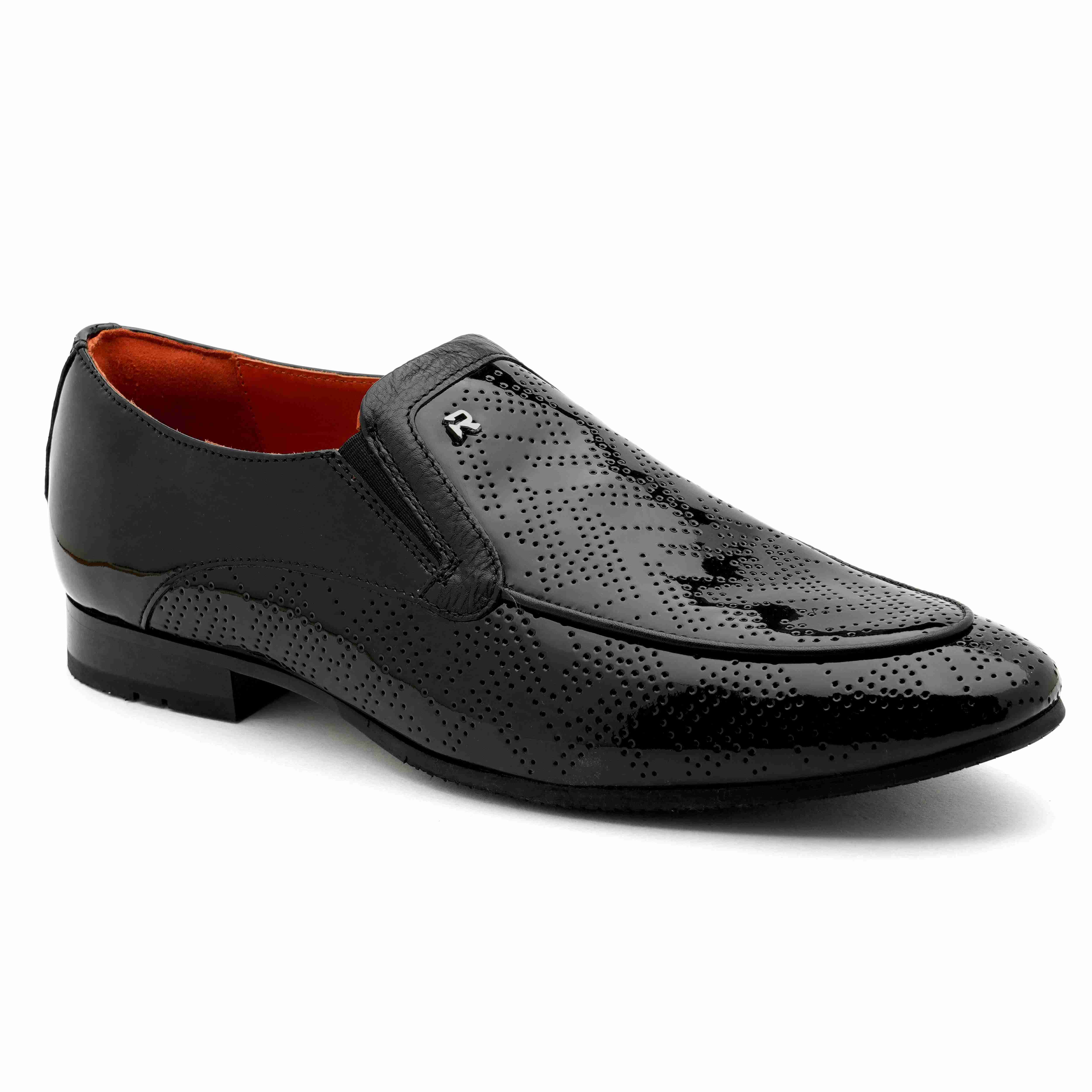 The Herber Ruosh Men Black Occasion Slip-On