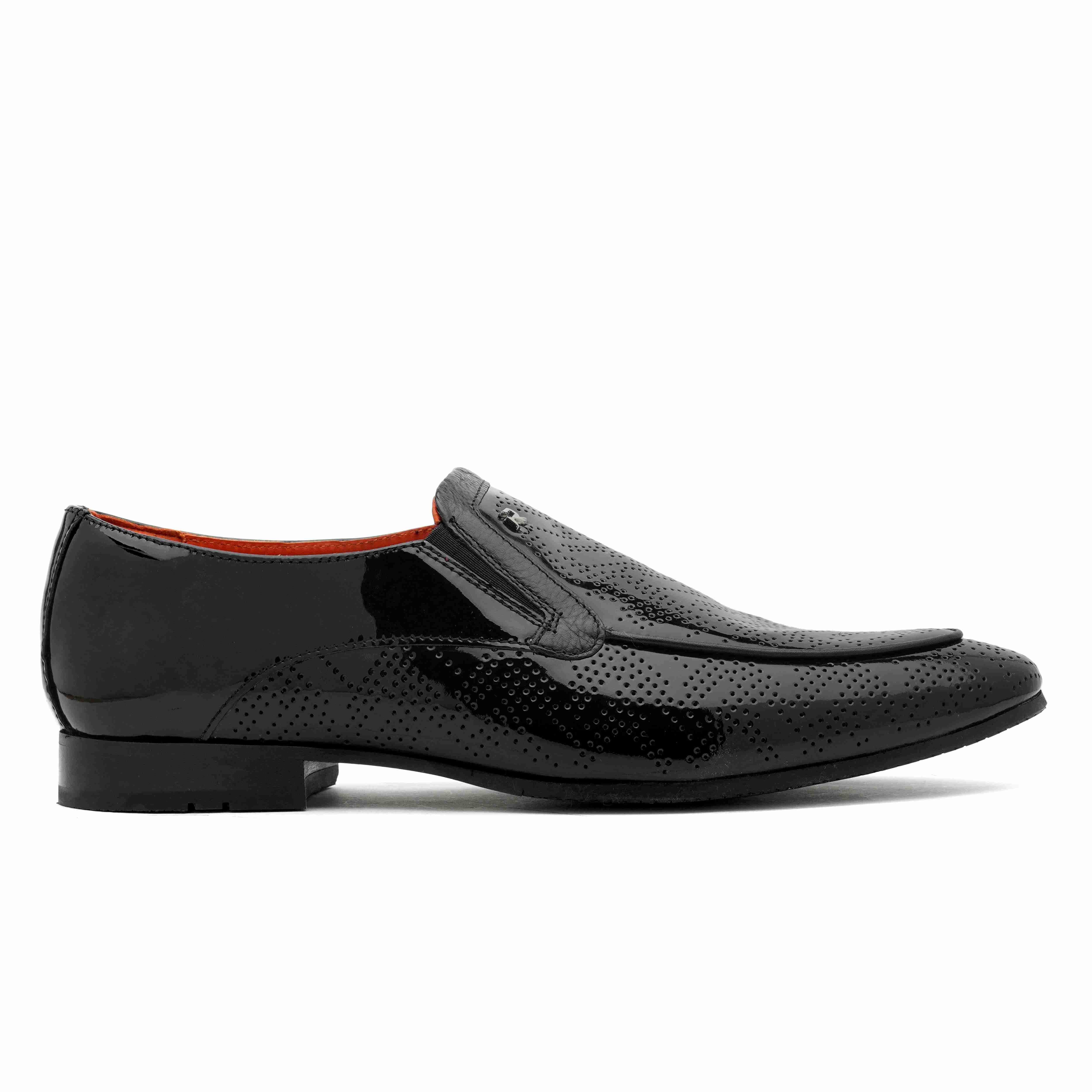 The Herber Ruosh Men Black Occasion Slip-On