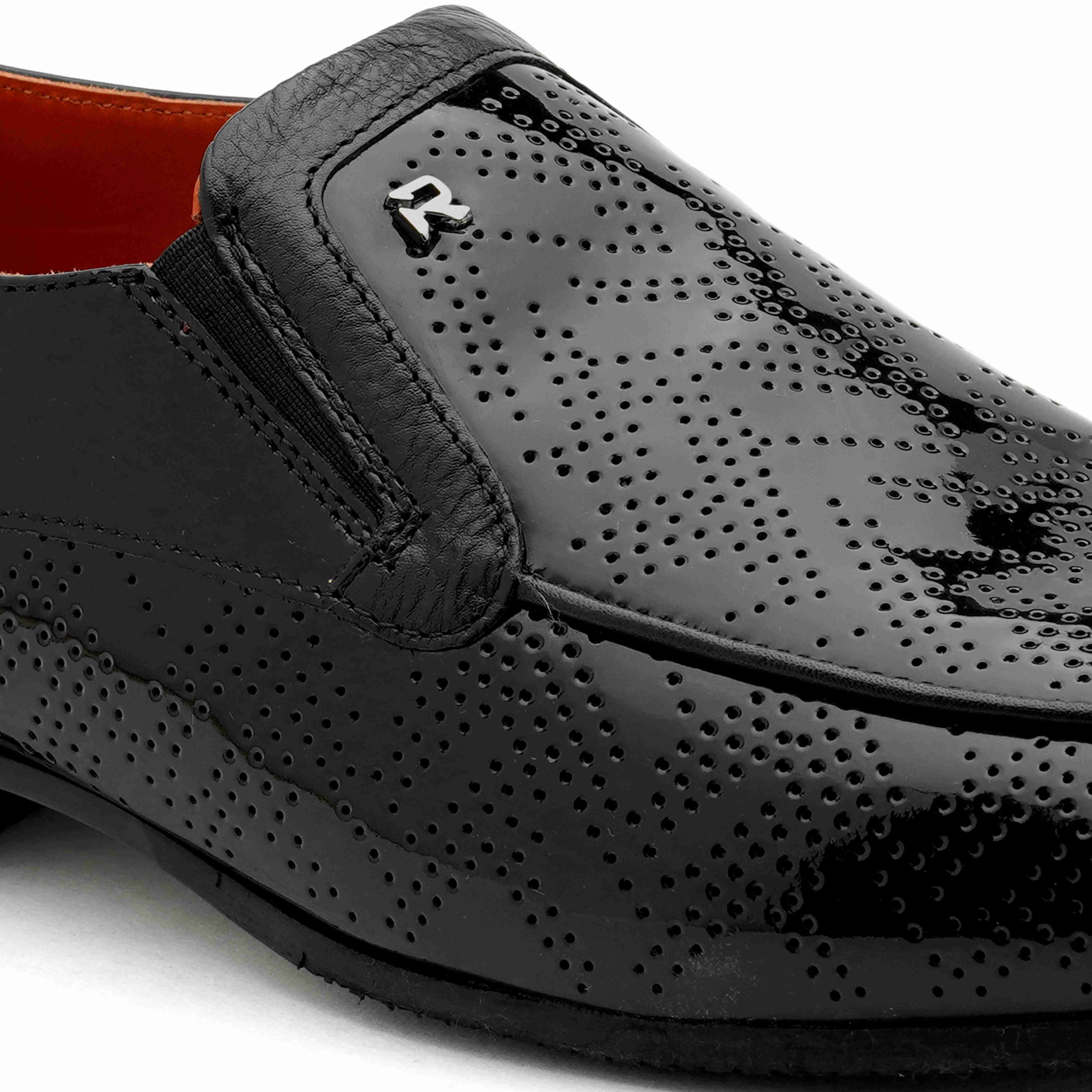 The Herber Ruosh Men Black Occasion Slip-On