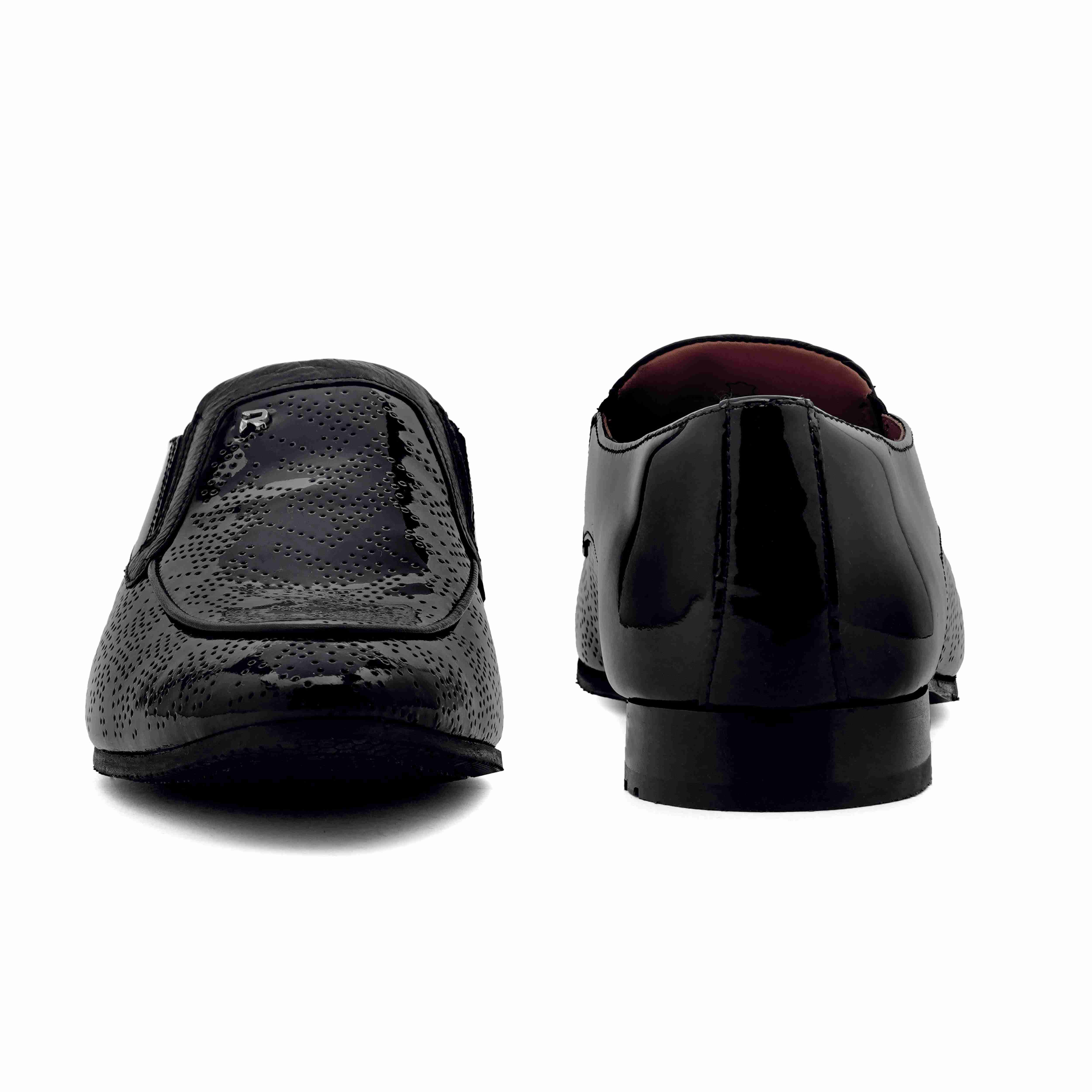 The Herber Ruosh Men Black Occasion Slip-On