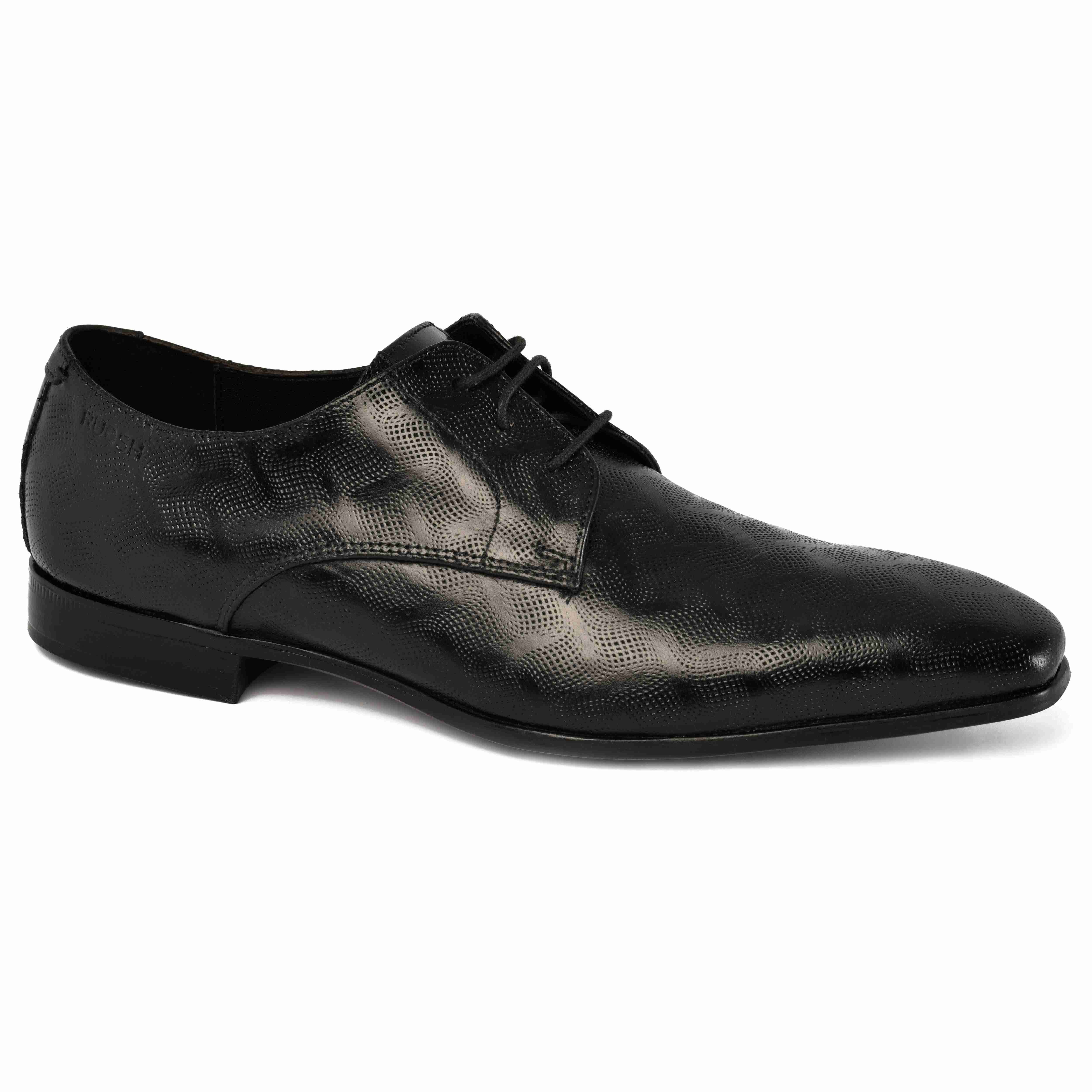 The King Ruosh Men Black Formal Lace-Up