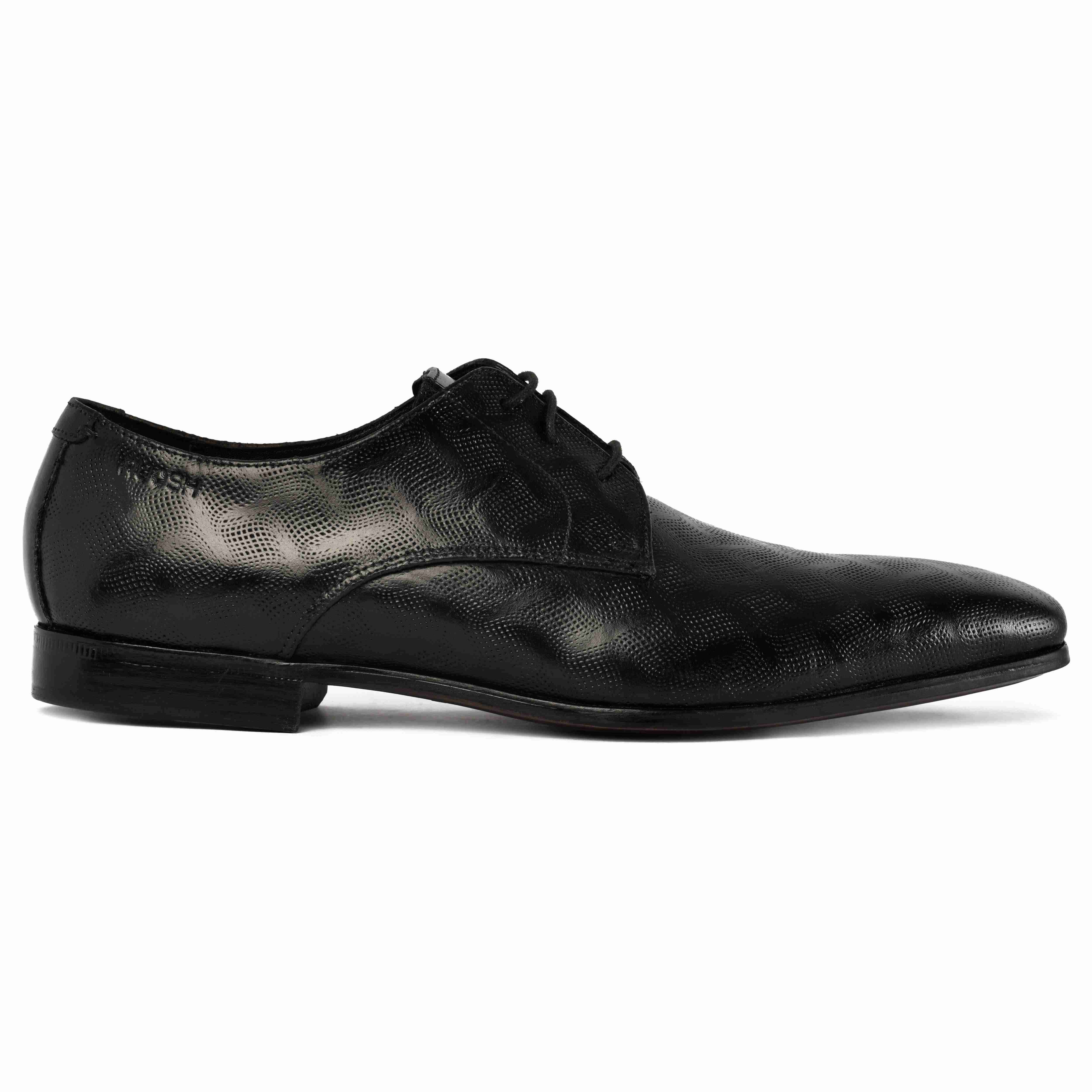 The King Ruosh Men Black Formal Lace-Up