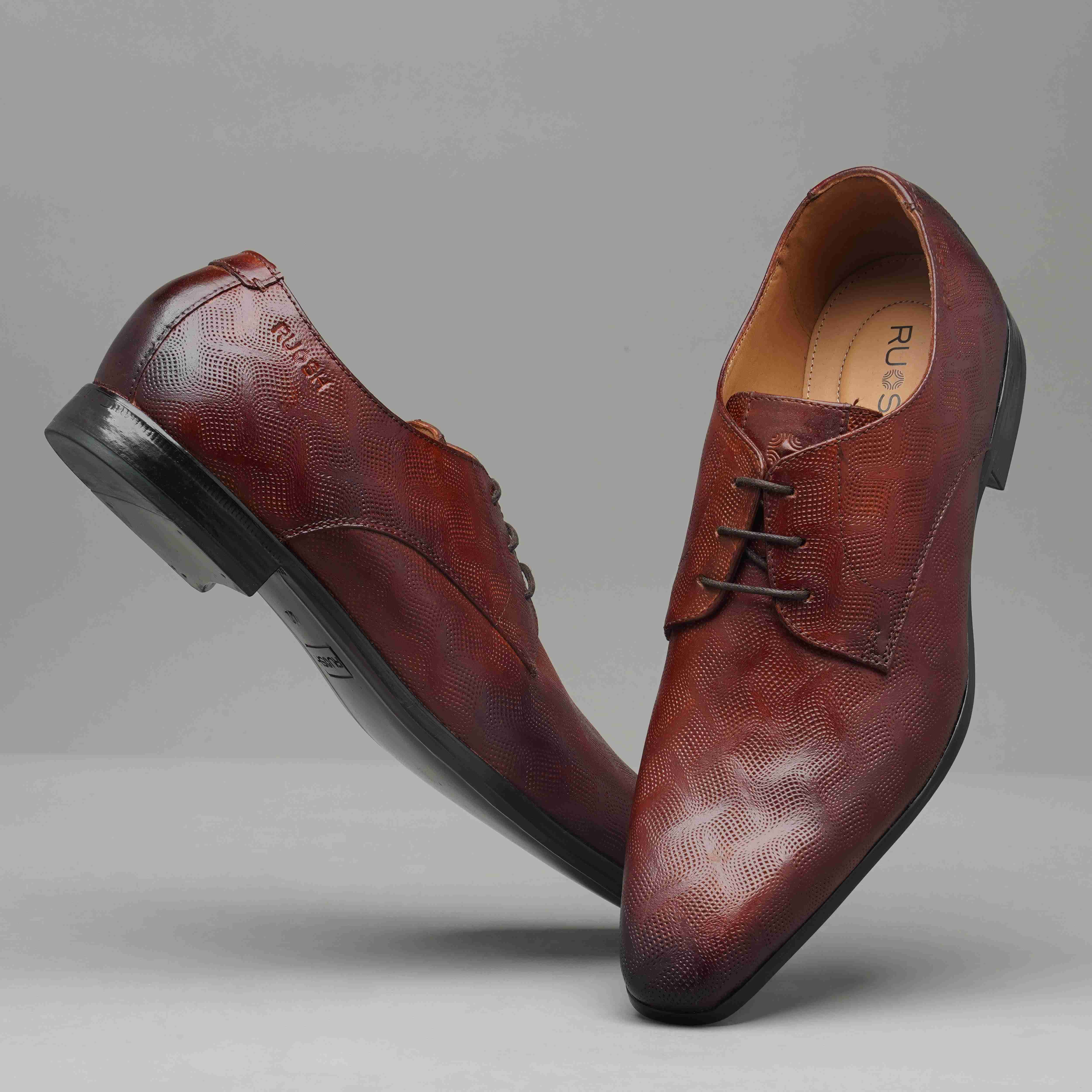 The King Ruosh Men Tan Formal Lace-Up