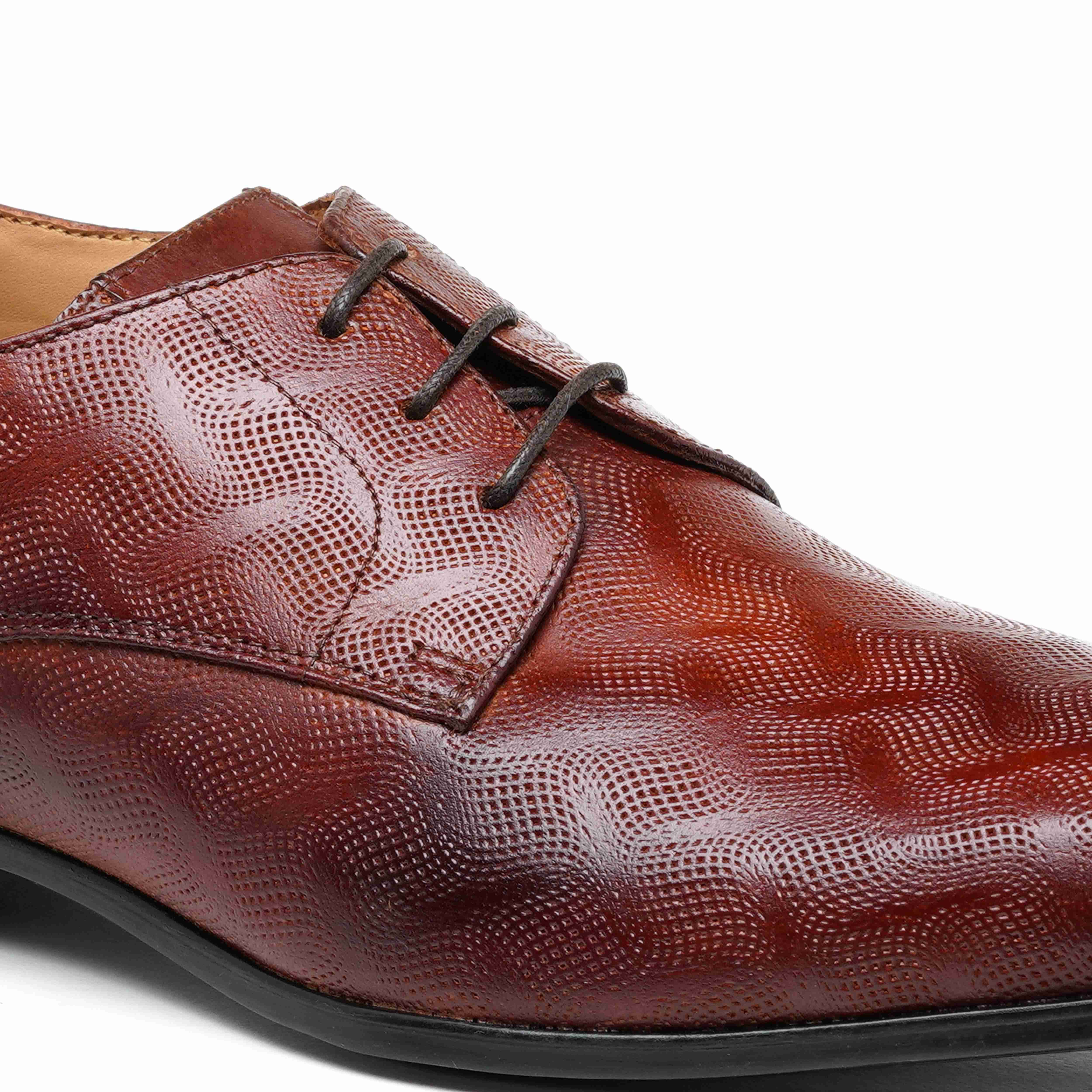 The King Ruosh Men Tan Formal Lace-Up