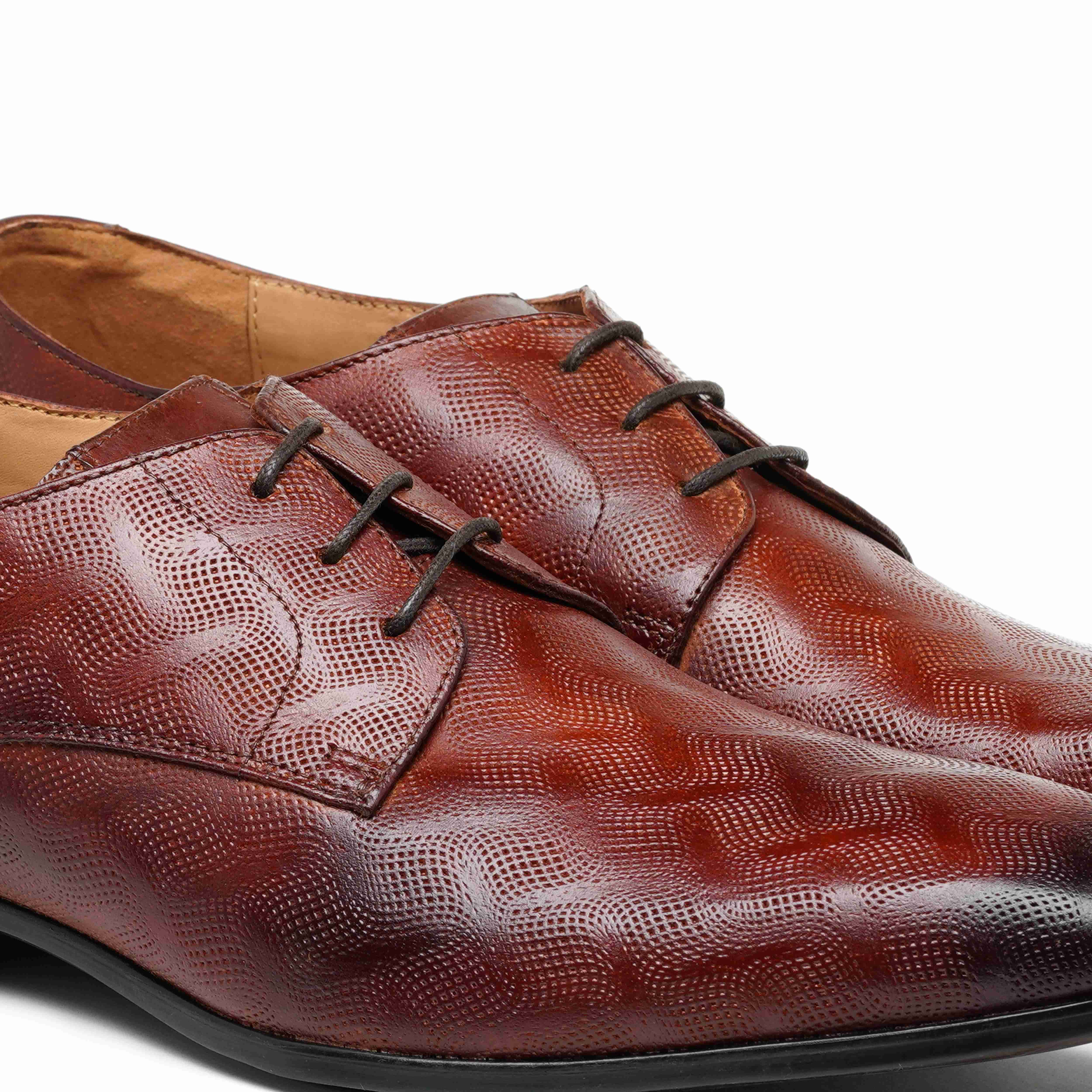 The King Ruosh Men Tan Formal Lace-Up