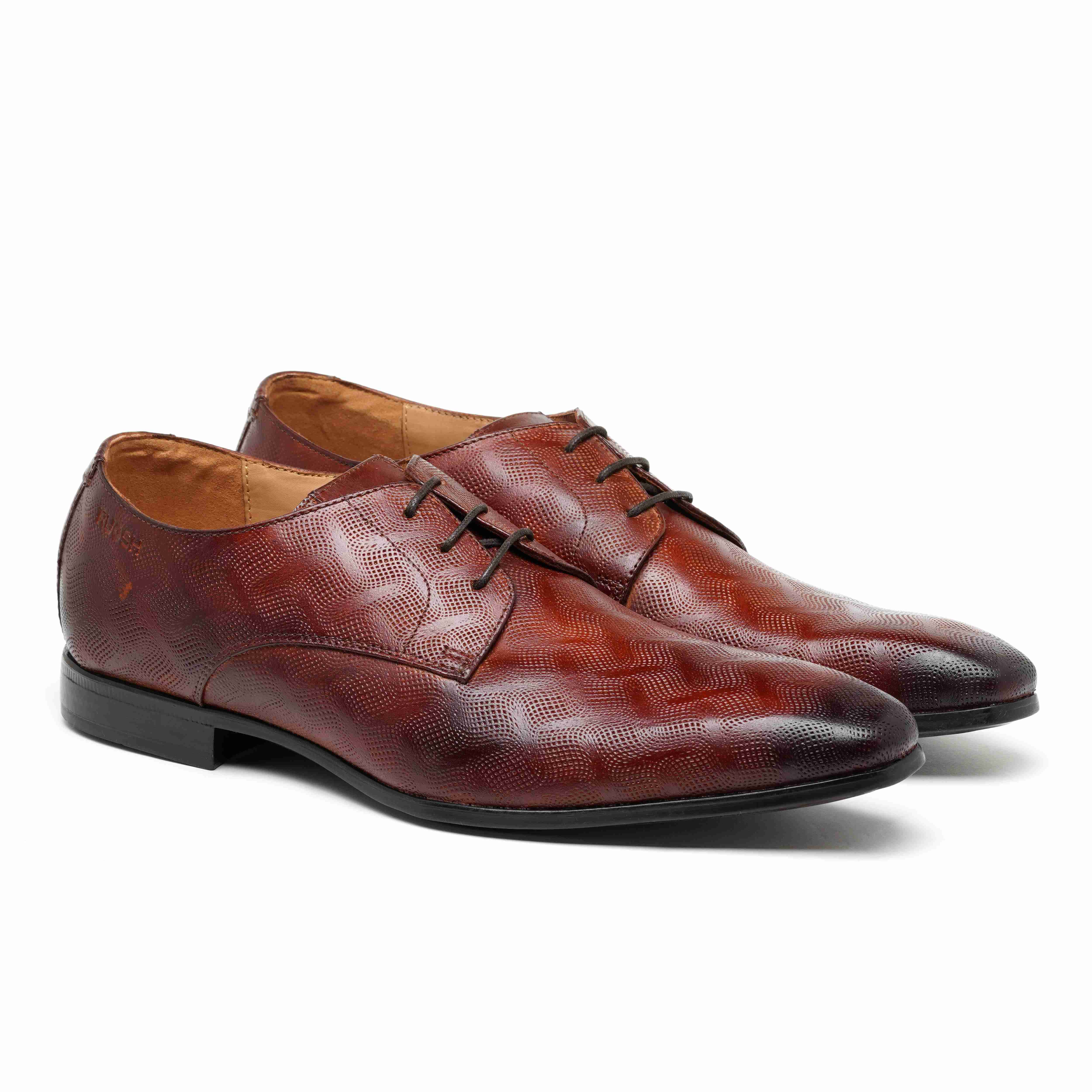 The King Ruosh Men Tan Formal Lace-Up