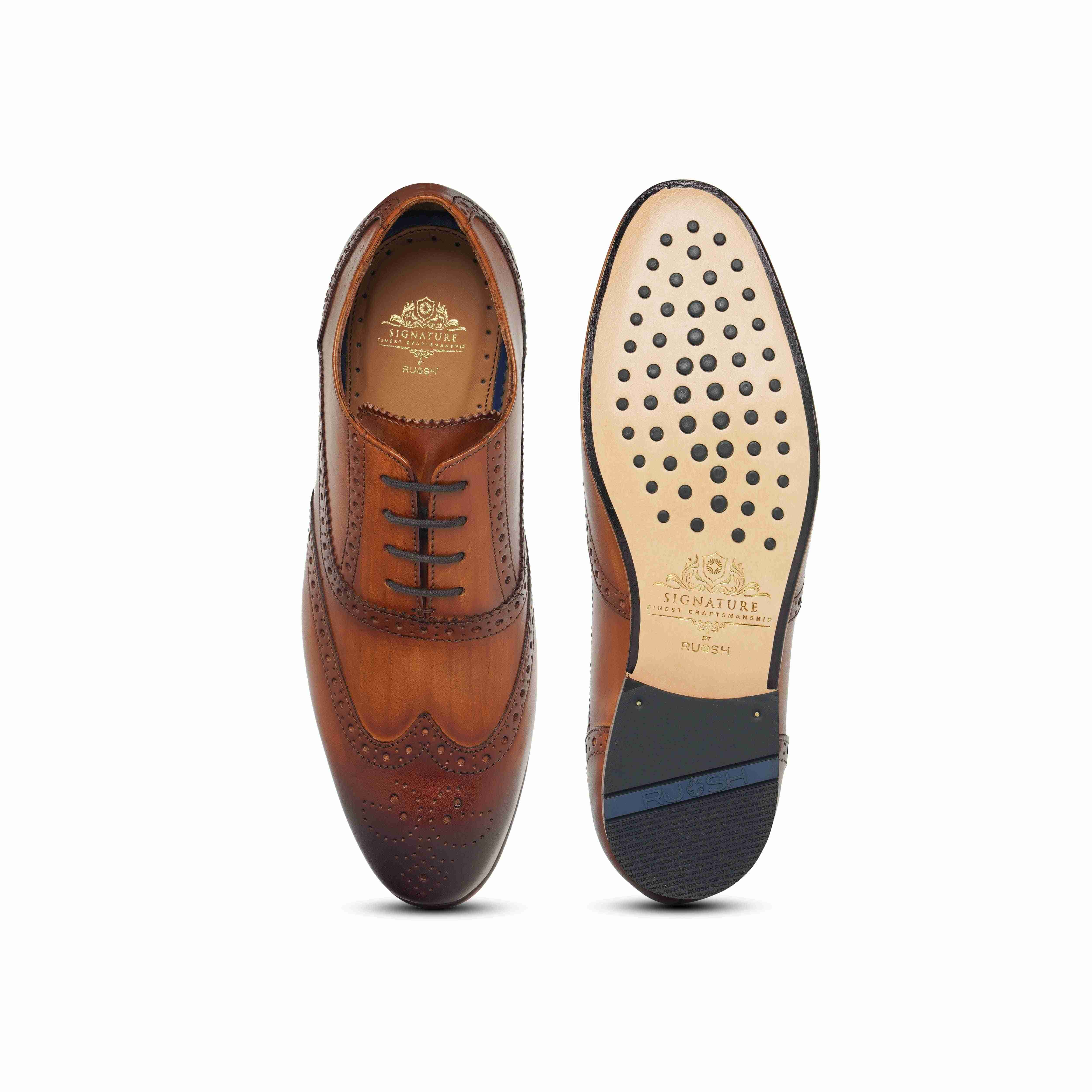 The Tivoli Ruosh Men Tan Oxford Brogue
