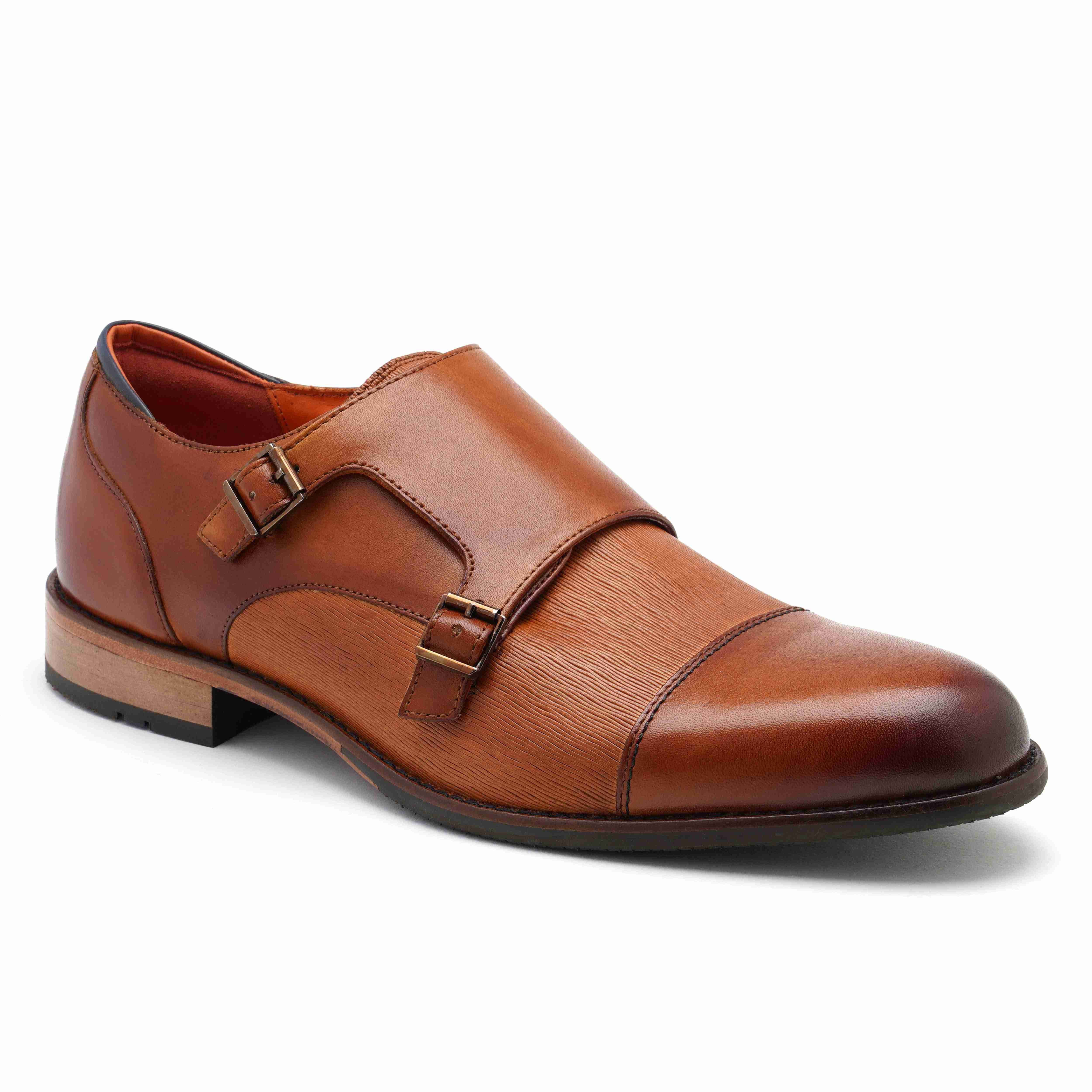 The Adon Ruosh Men Tan Occasion Double Monk