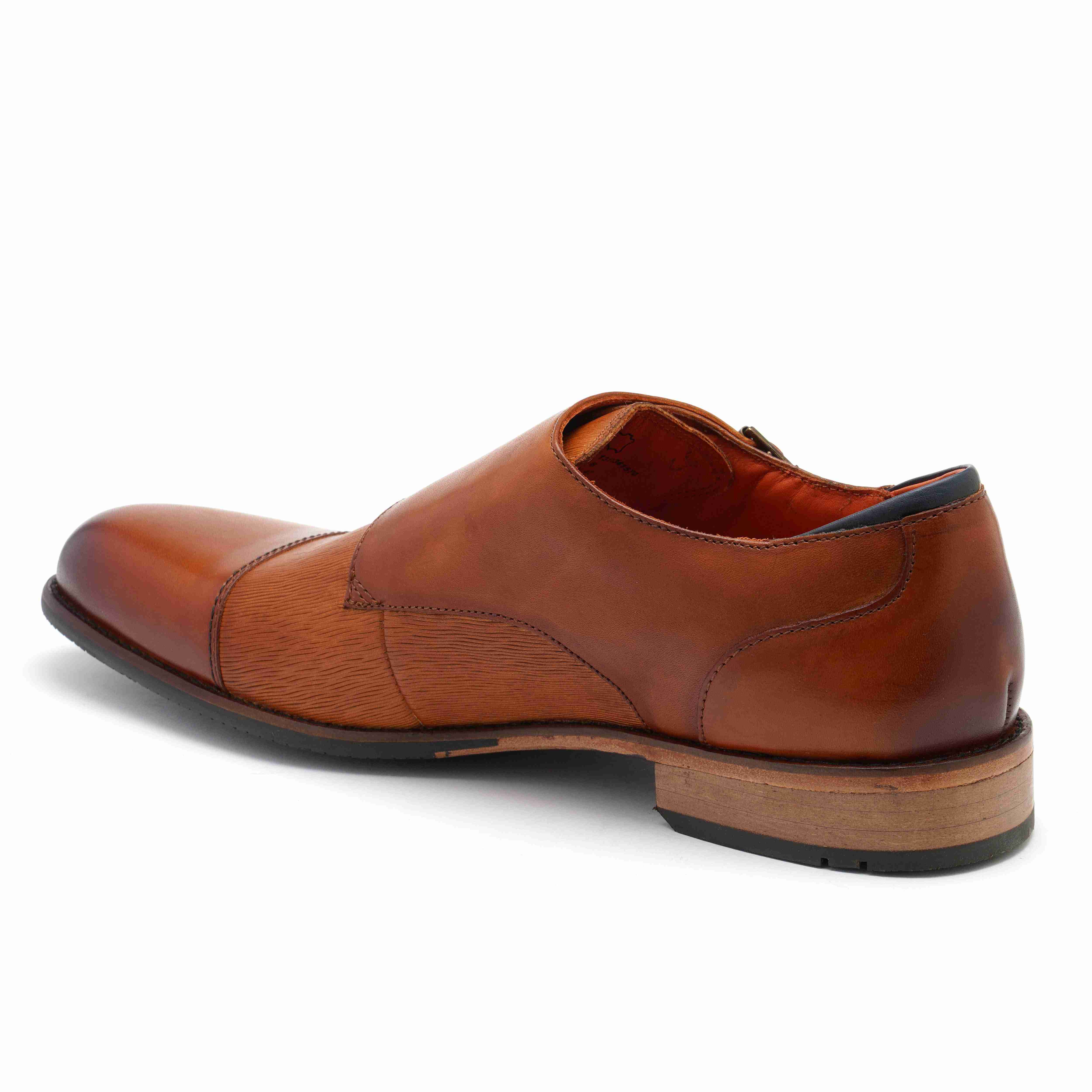 The Adon Ruosh Men Tan Occasion Double Monk