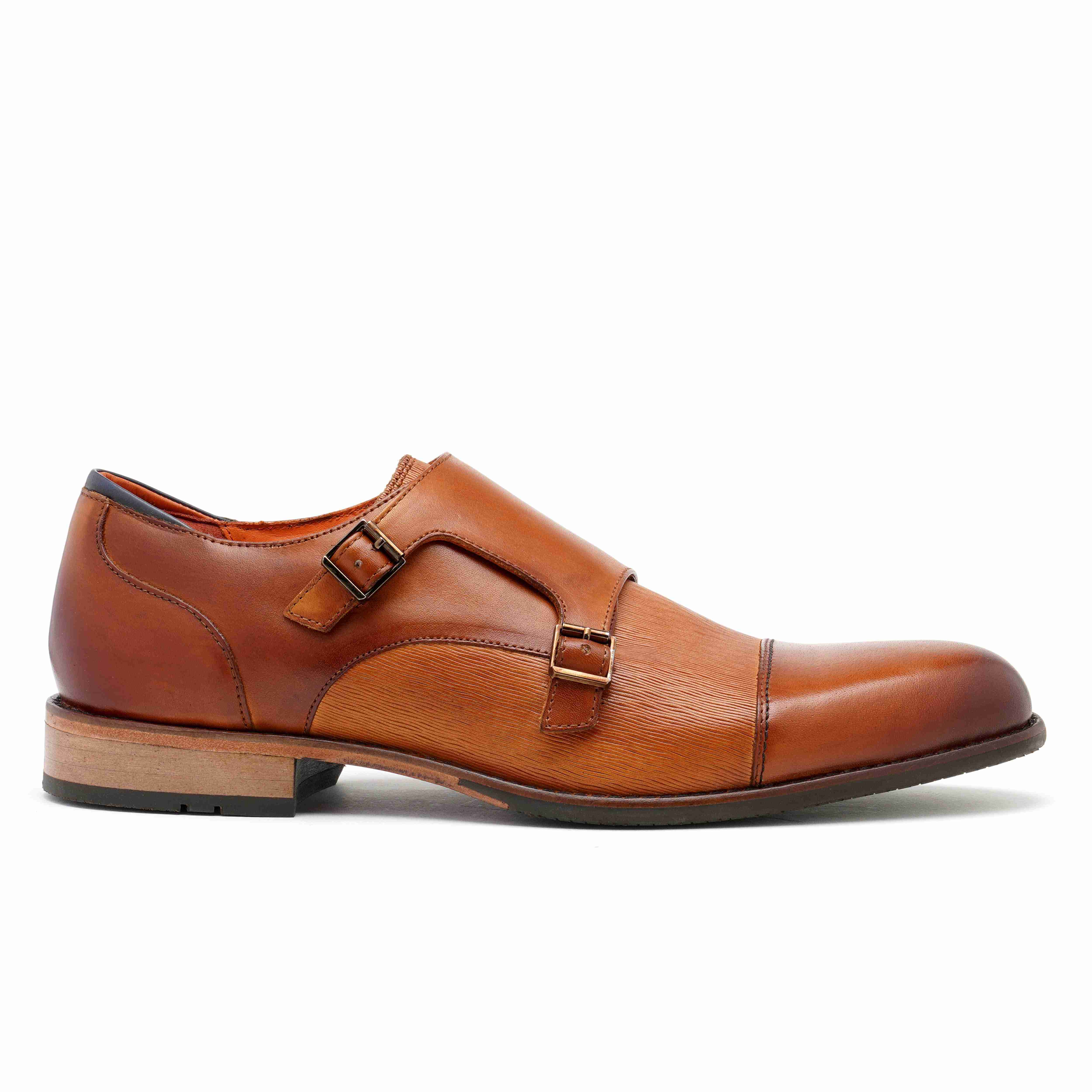The Adon Ruosh Men Tan Occasion Double Monk