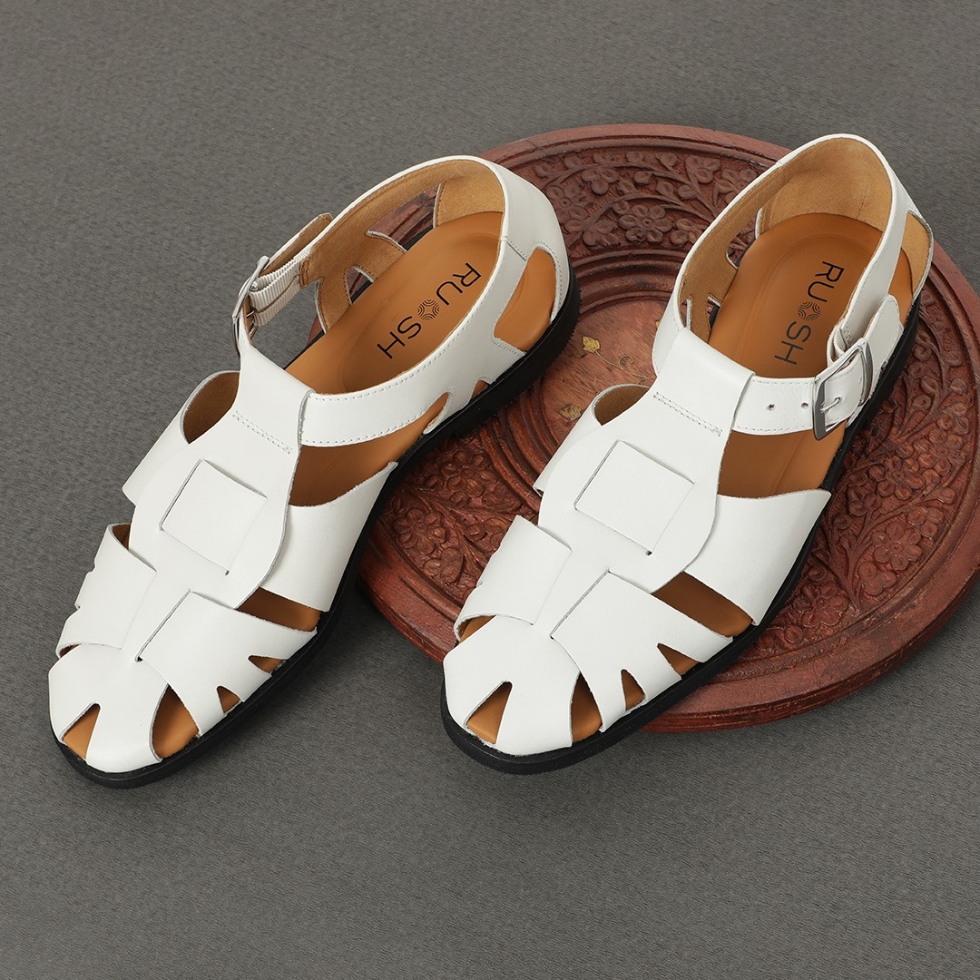 The Andy White Men Sandal Ruosh