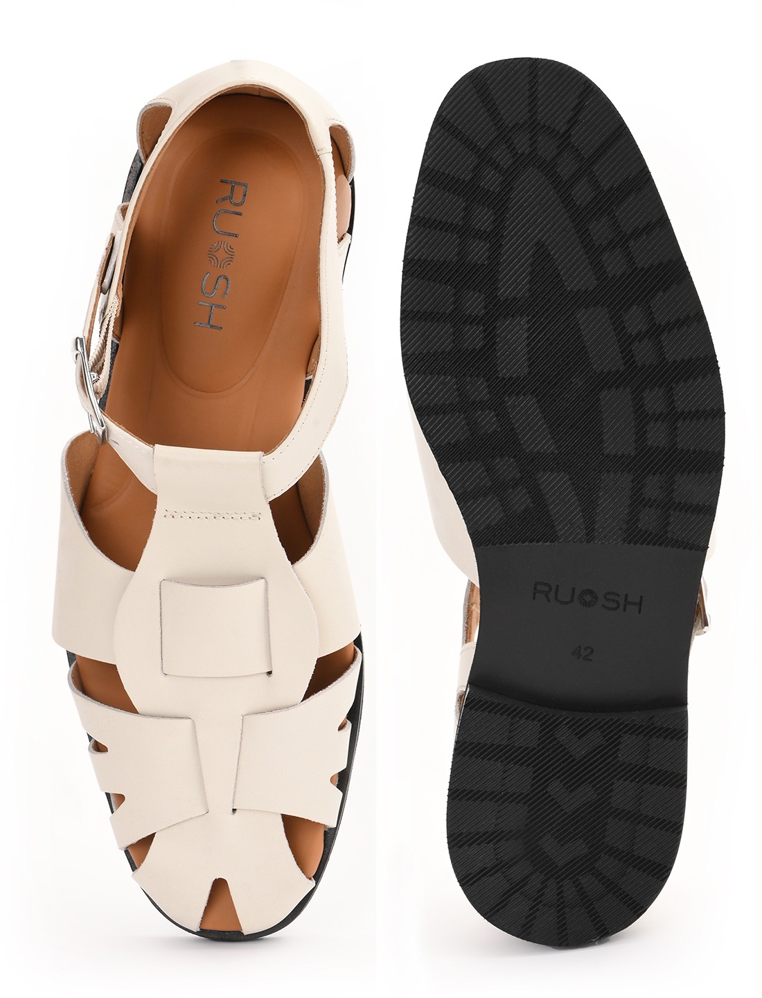 The Andy White Men Sandal Ruosh