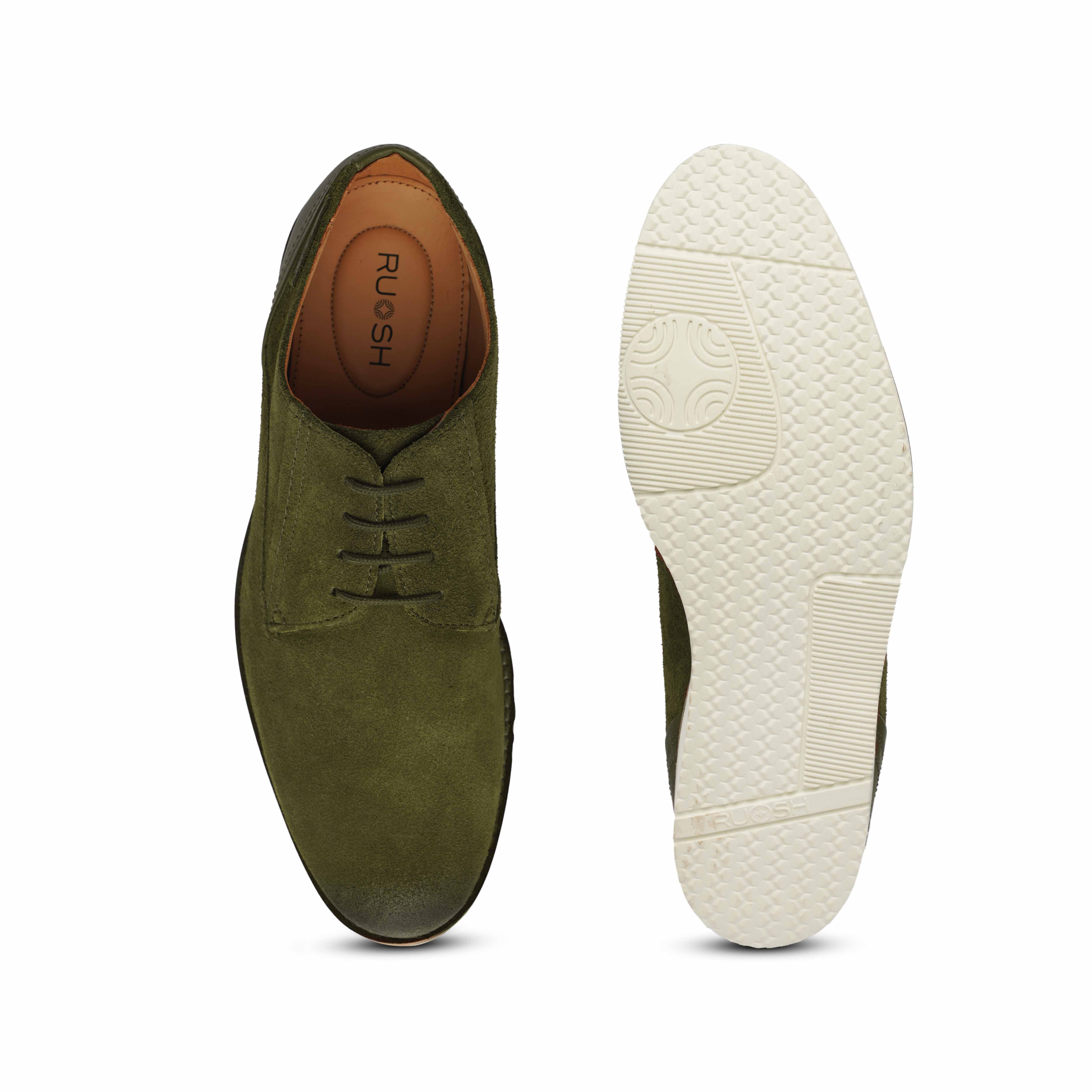 The Nice Ruosh Men Olive Green Casual Sneaker