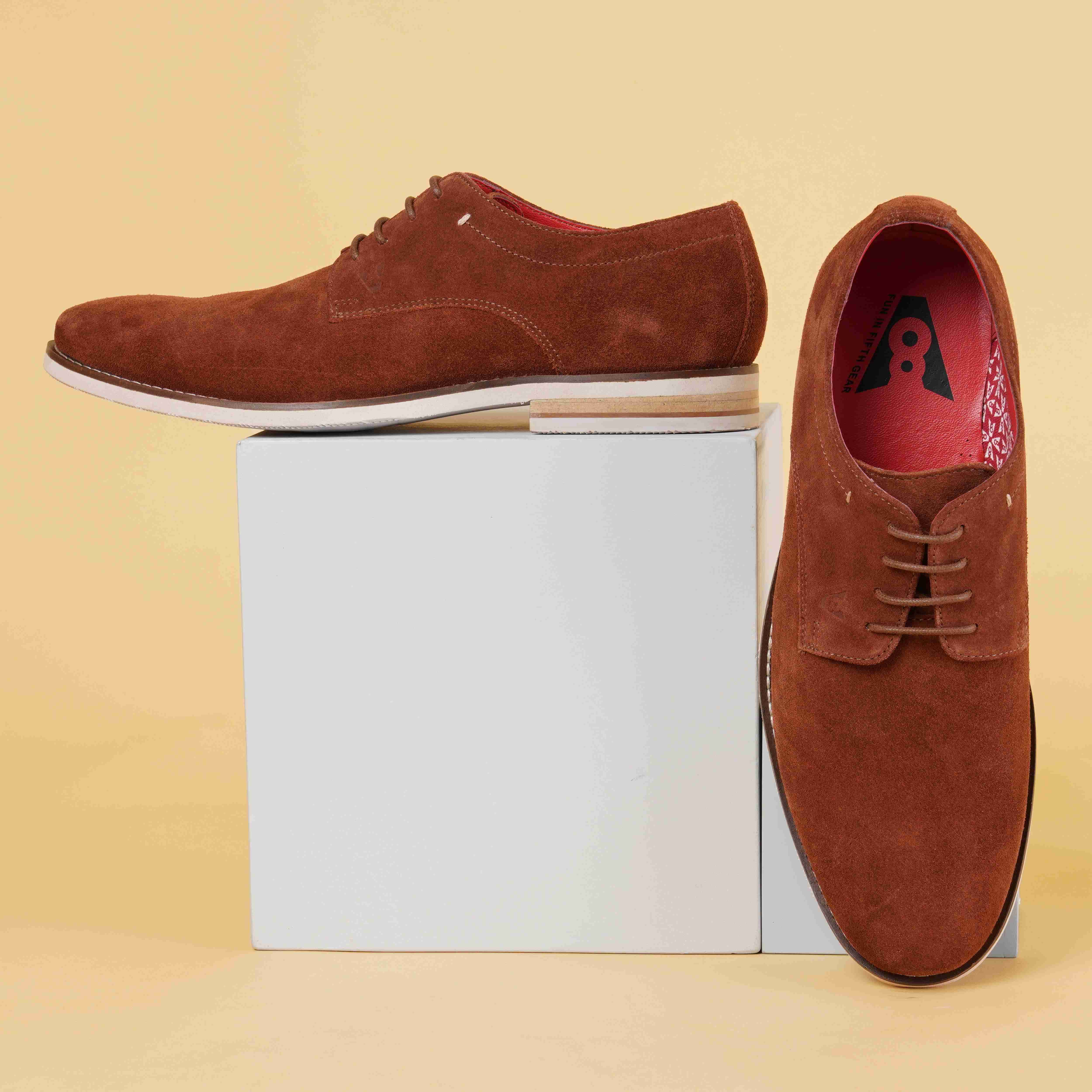 The Venice Ruosh Men Tan Suede Casual Boot