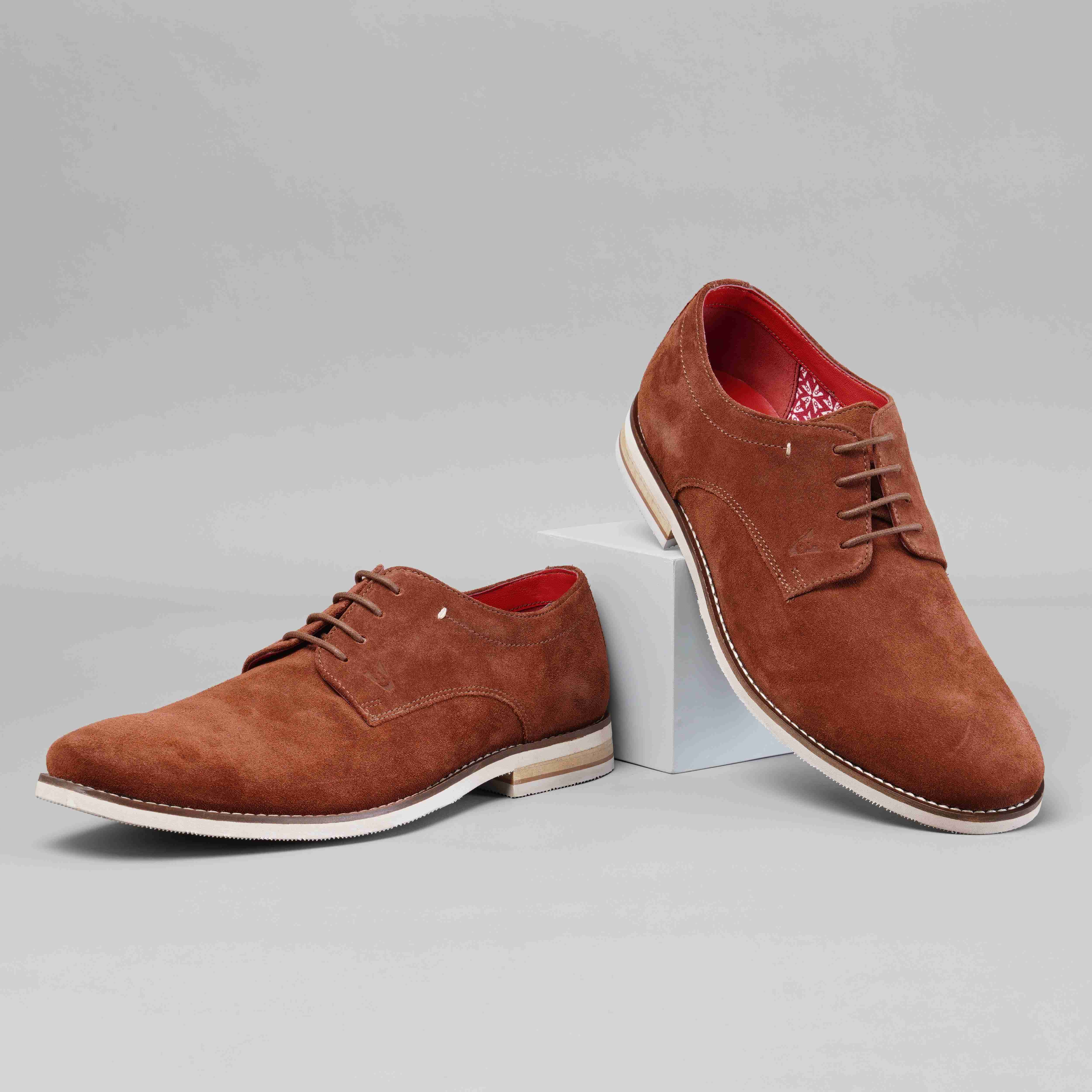 The Venice Ruosh Men Tan Suede Casual Boot