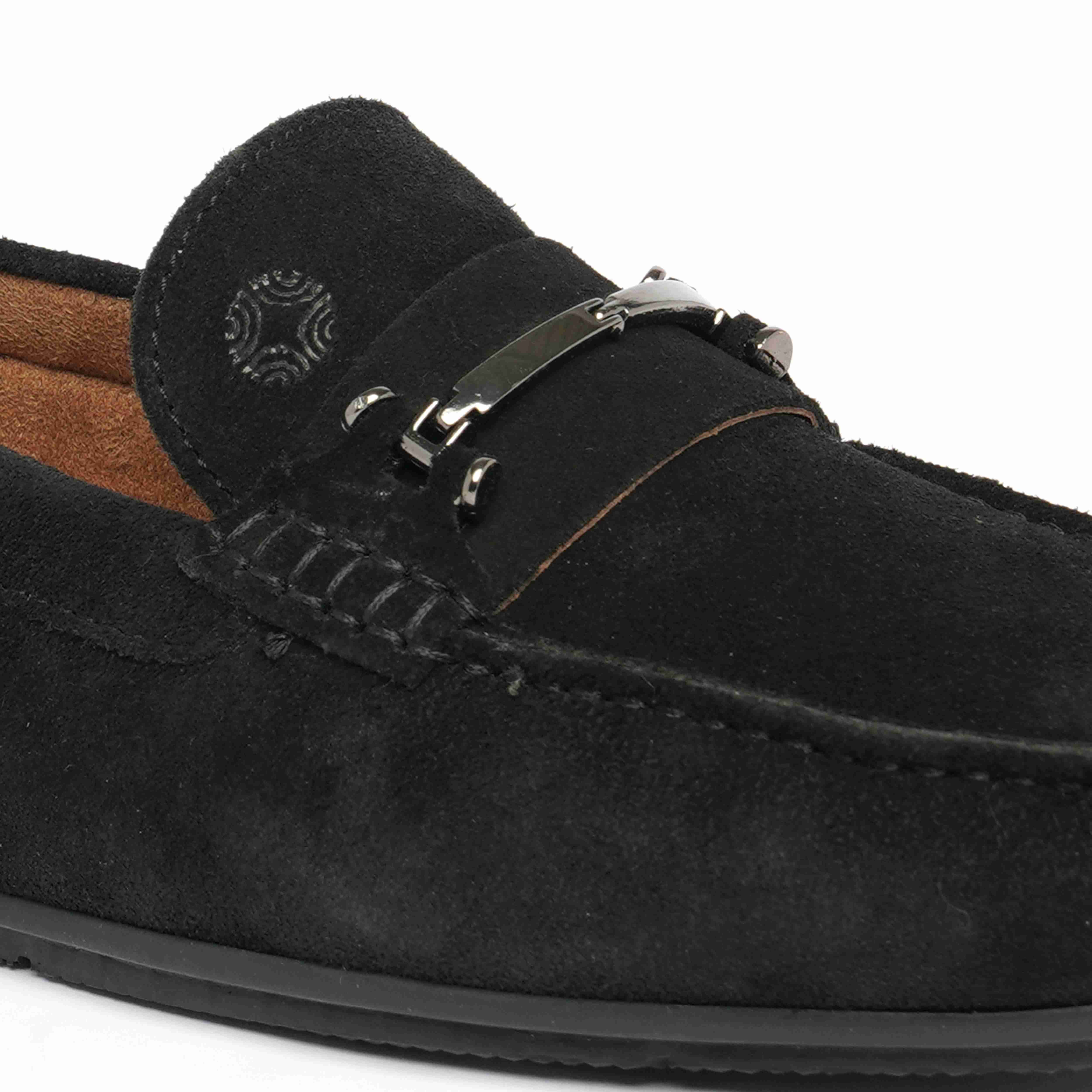 The Macau Ruosh Men Black Nubuck Driver