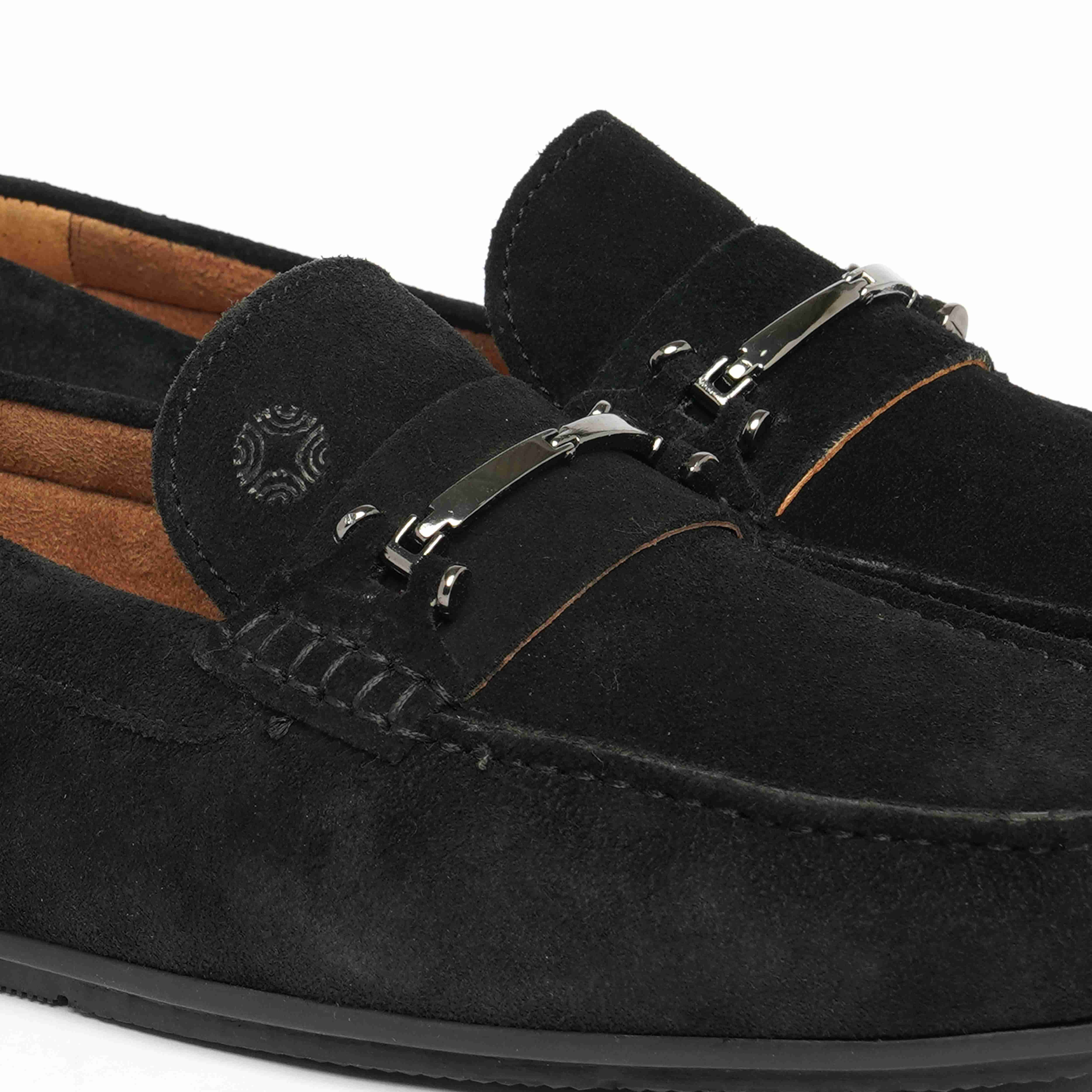 The Macau Ruosh Men Black Nubuck Driver