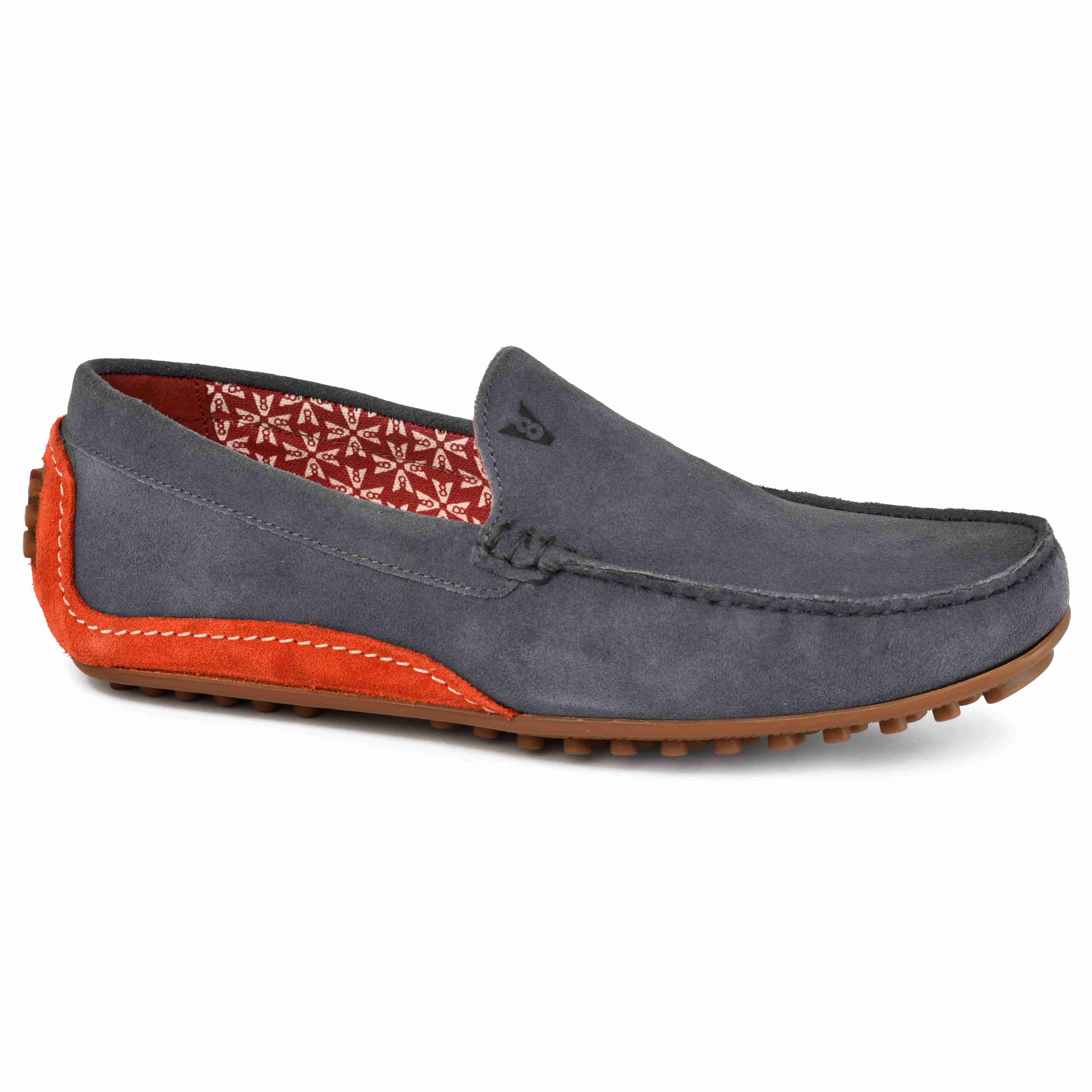 The Seti V8 Men Blue Suede Casual Driver