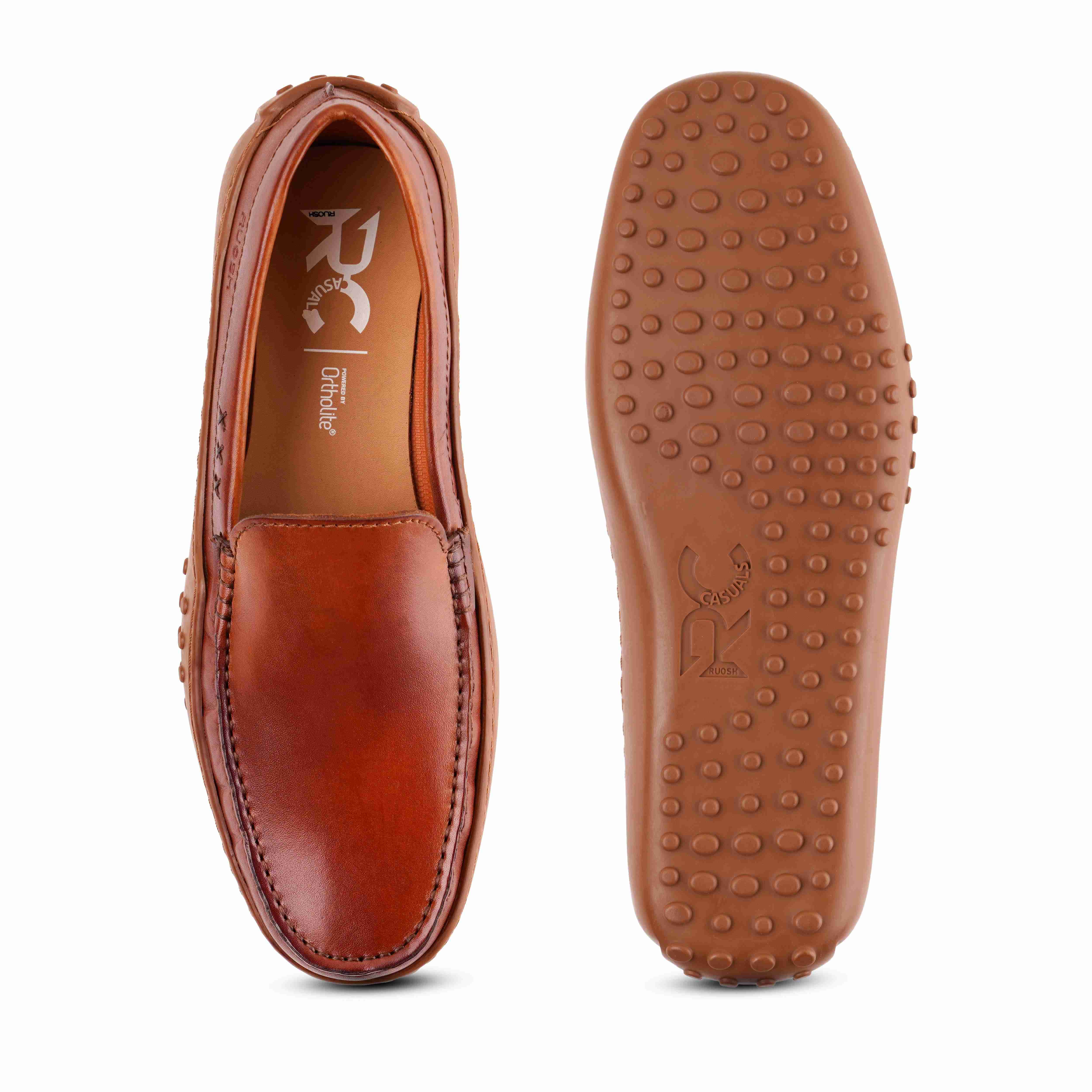 The Lenar Ruosh Men Tan Casual Driver