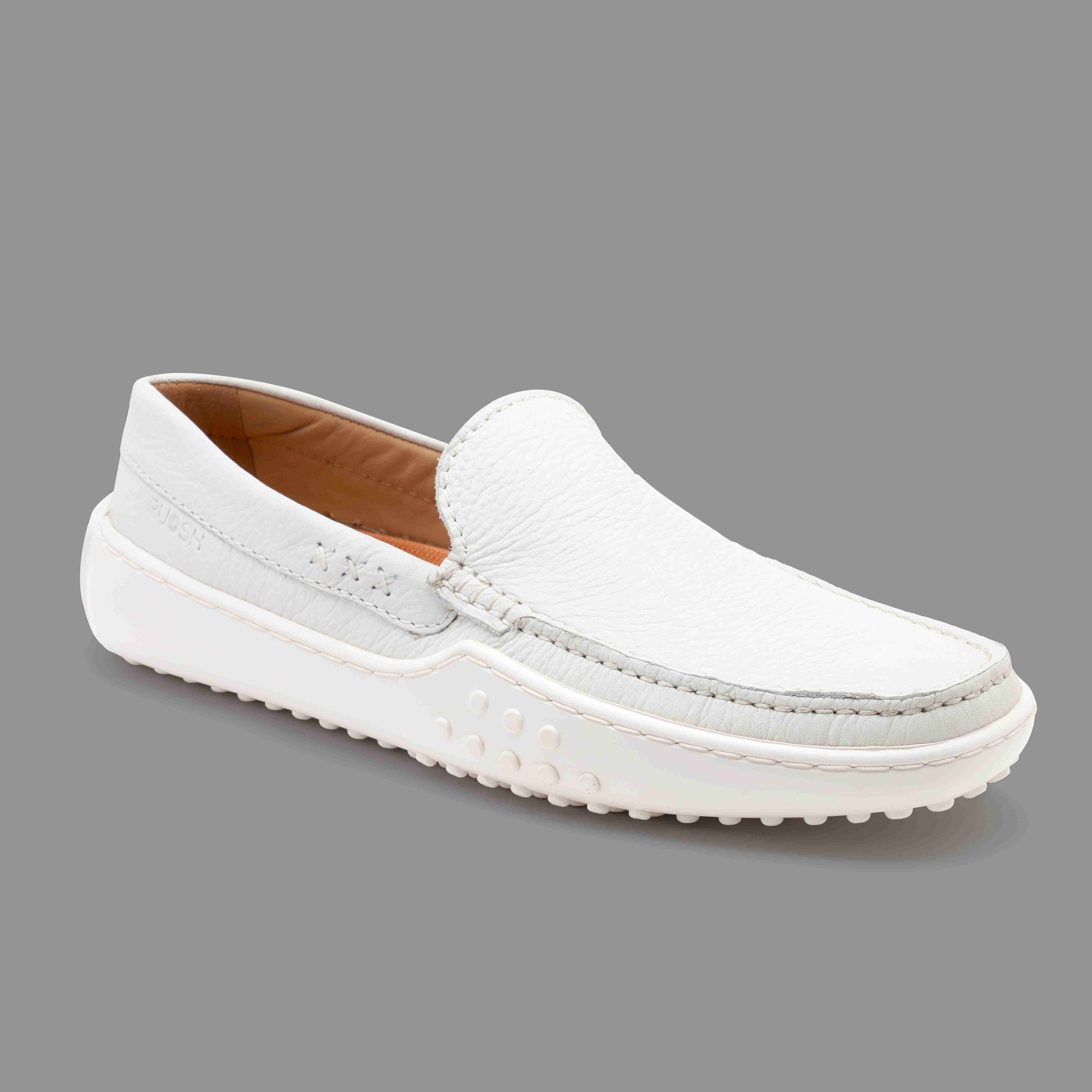 The Lenar2 Ruosh Men White Casual Driver