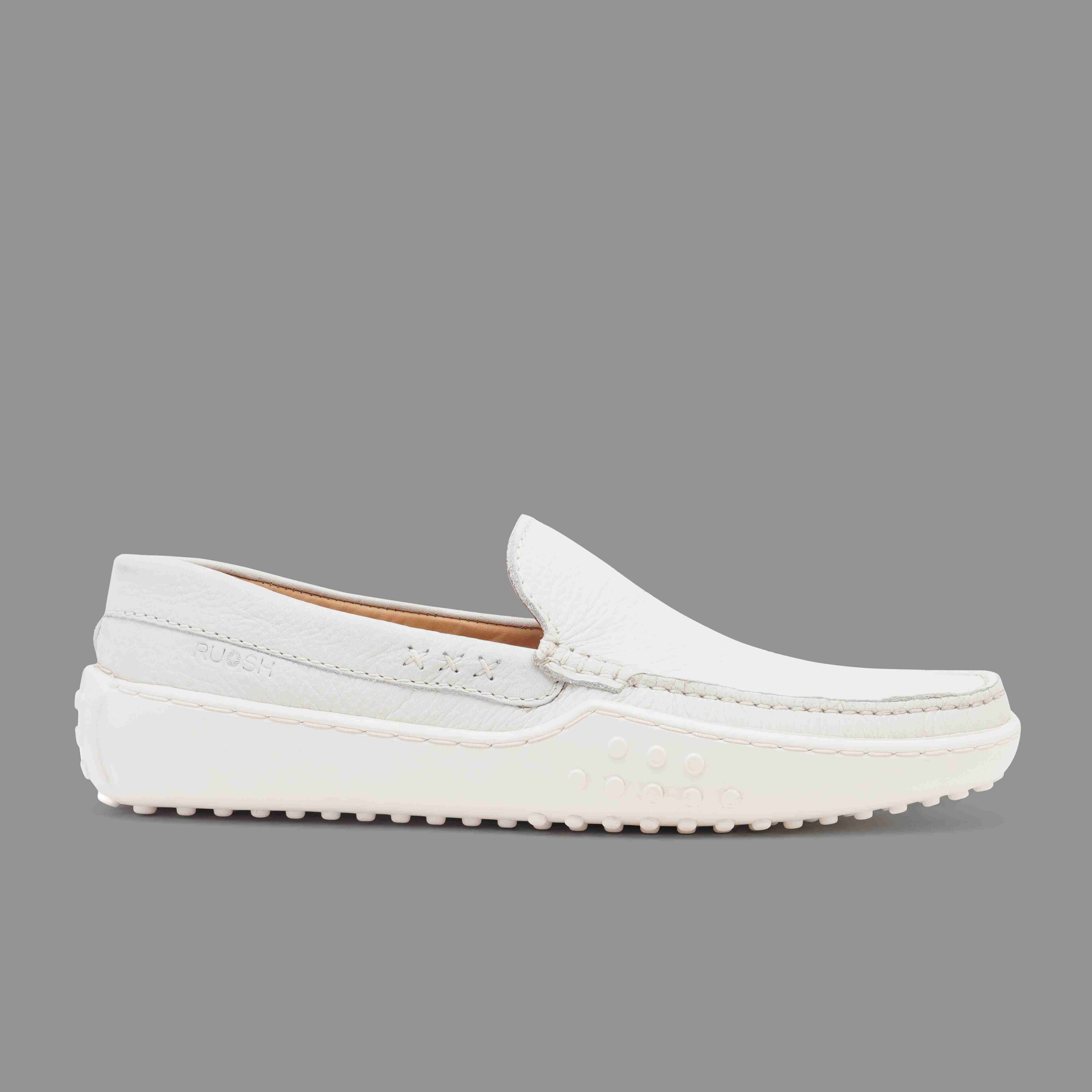 The Lenar2 Ruosh Men White Casual Driver