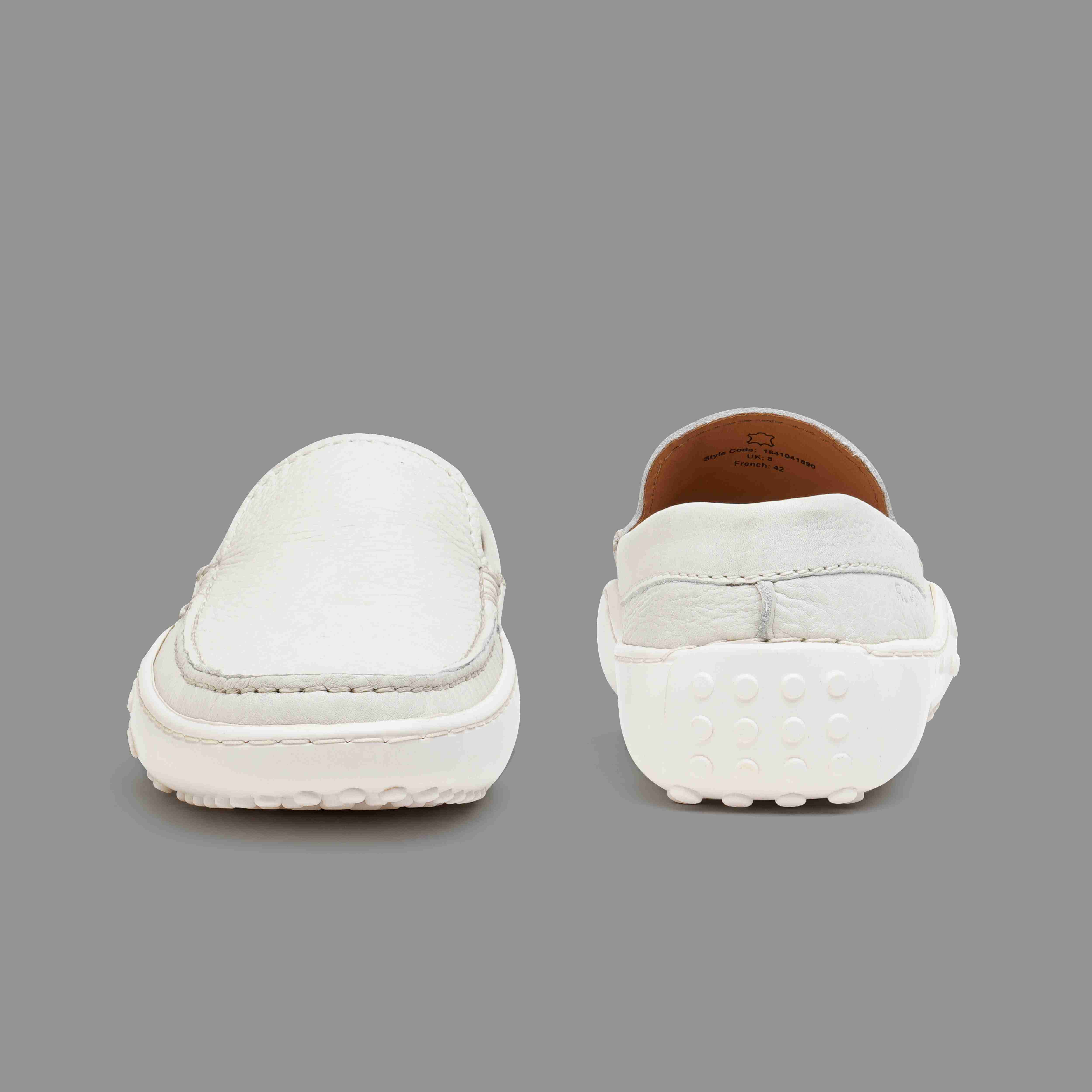 The Lenar2 Ruosh Men White Casual Driver