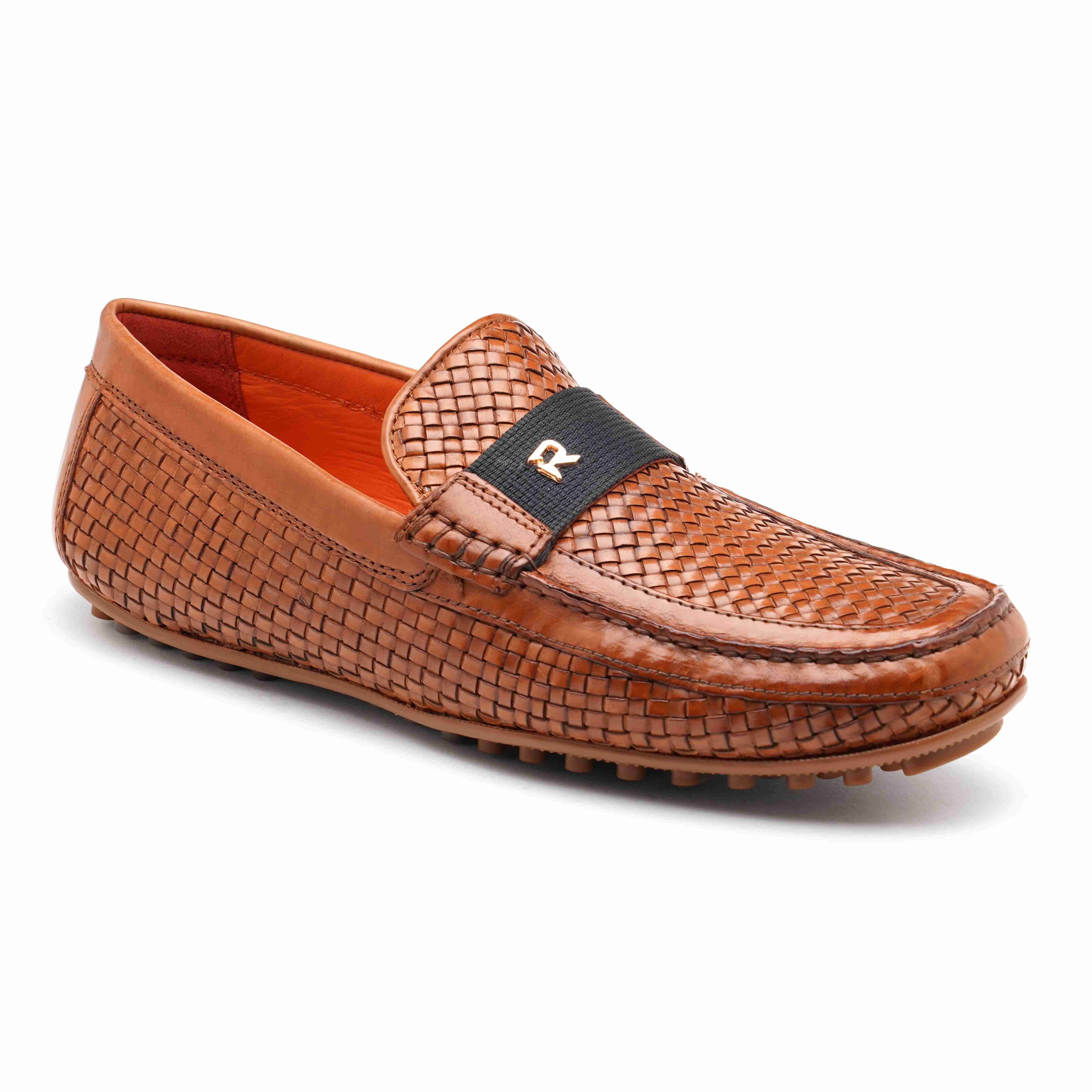 The Seti Ruosh Men Tan Handcrafted Leather Loafer
