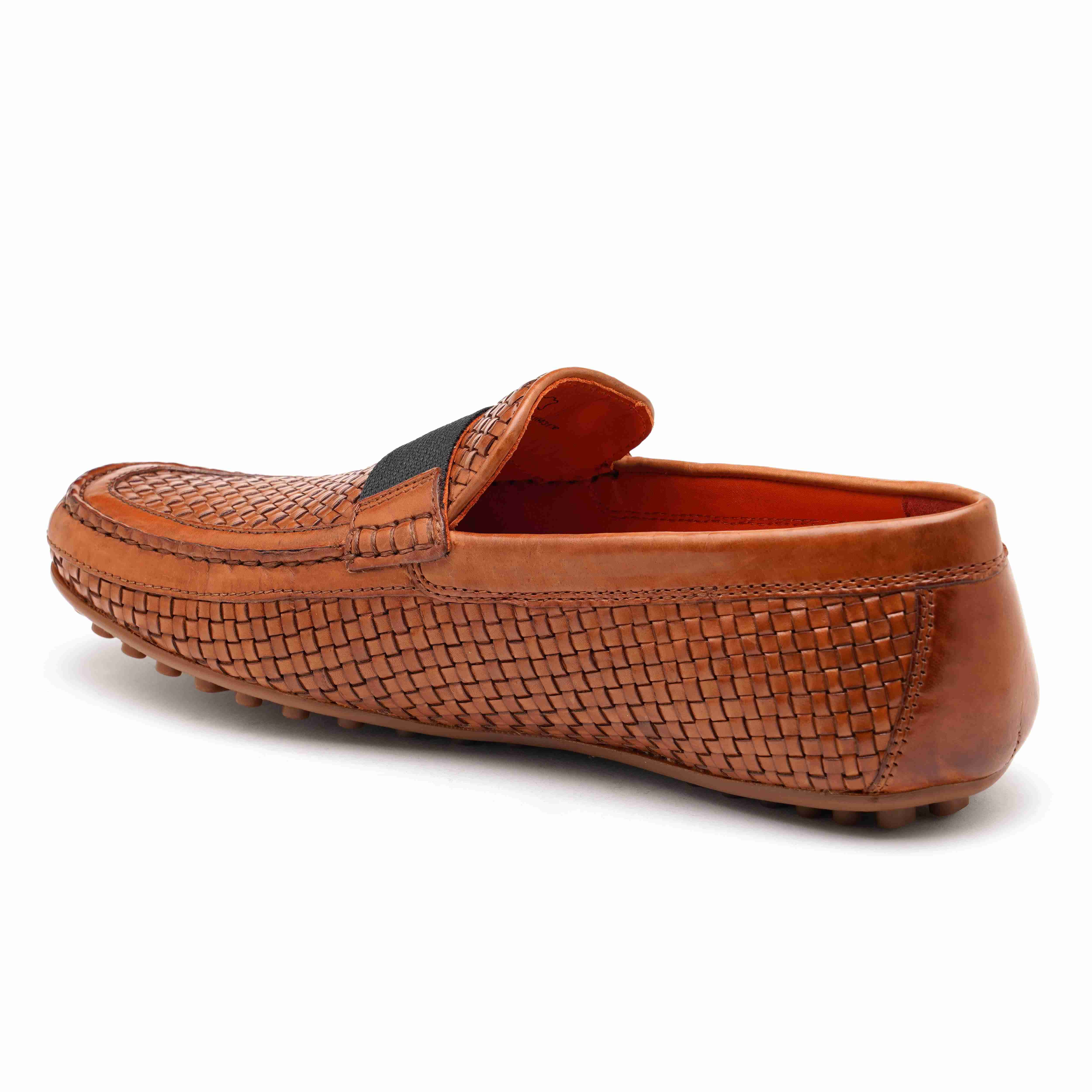 The Seti Ruosh Men Tan Handcrafted Leather Loafer