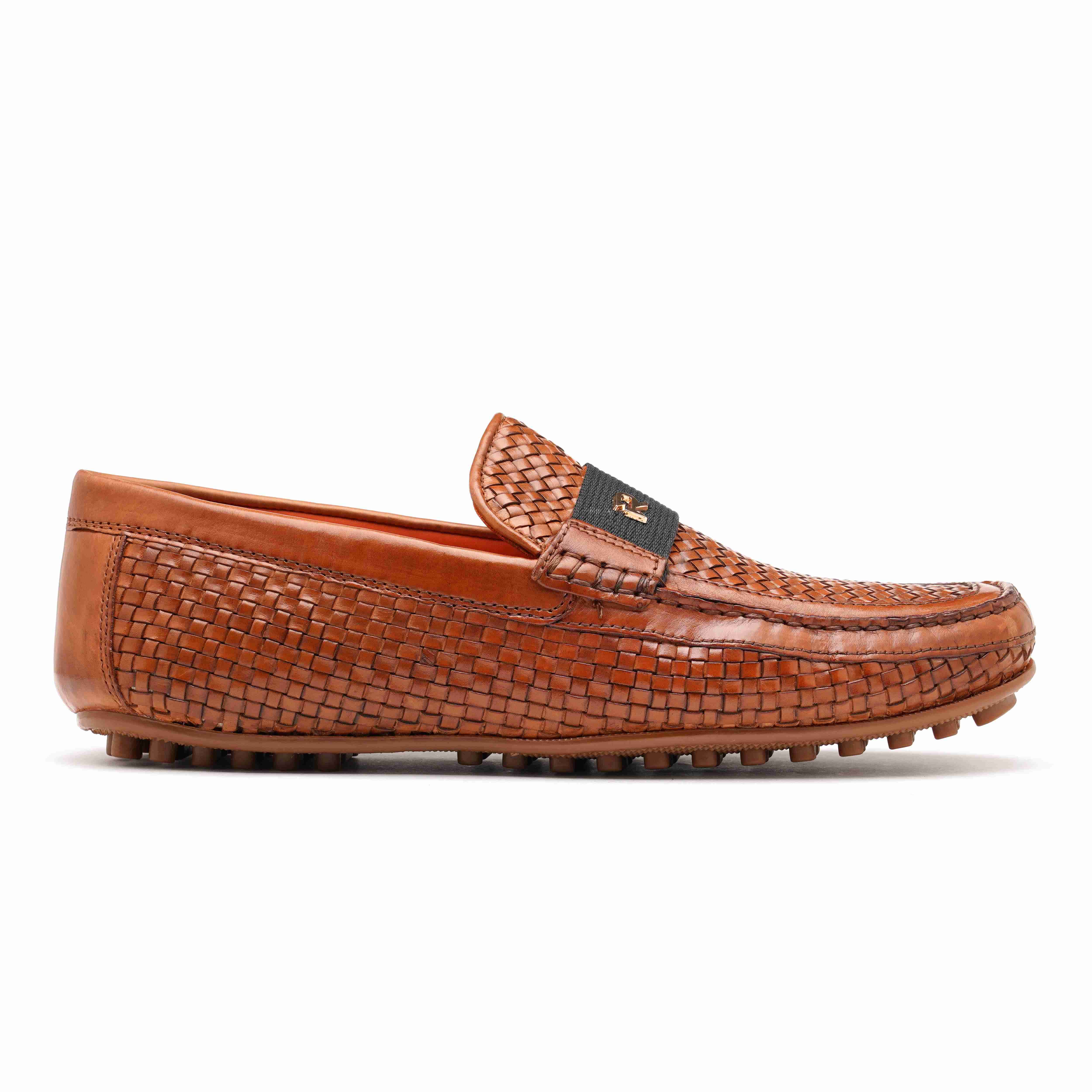 The Seti Ruosh Men Tan Handcrafted Leather Loafer