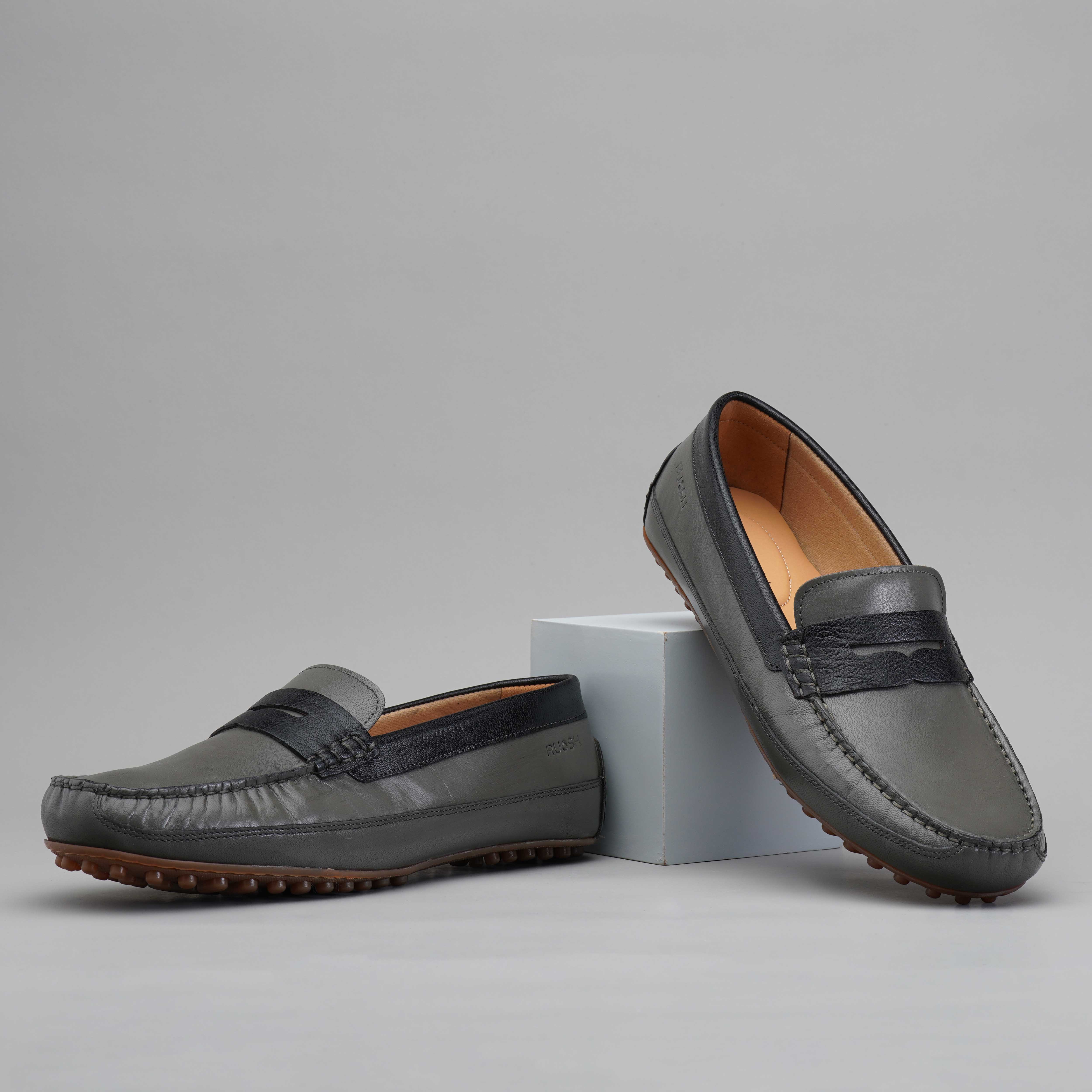 The Oman Ruosh Men Grey Casual Loafer