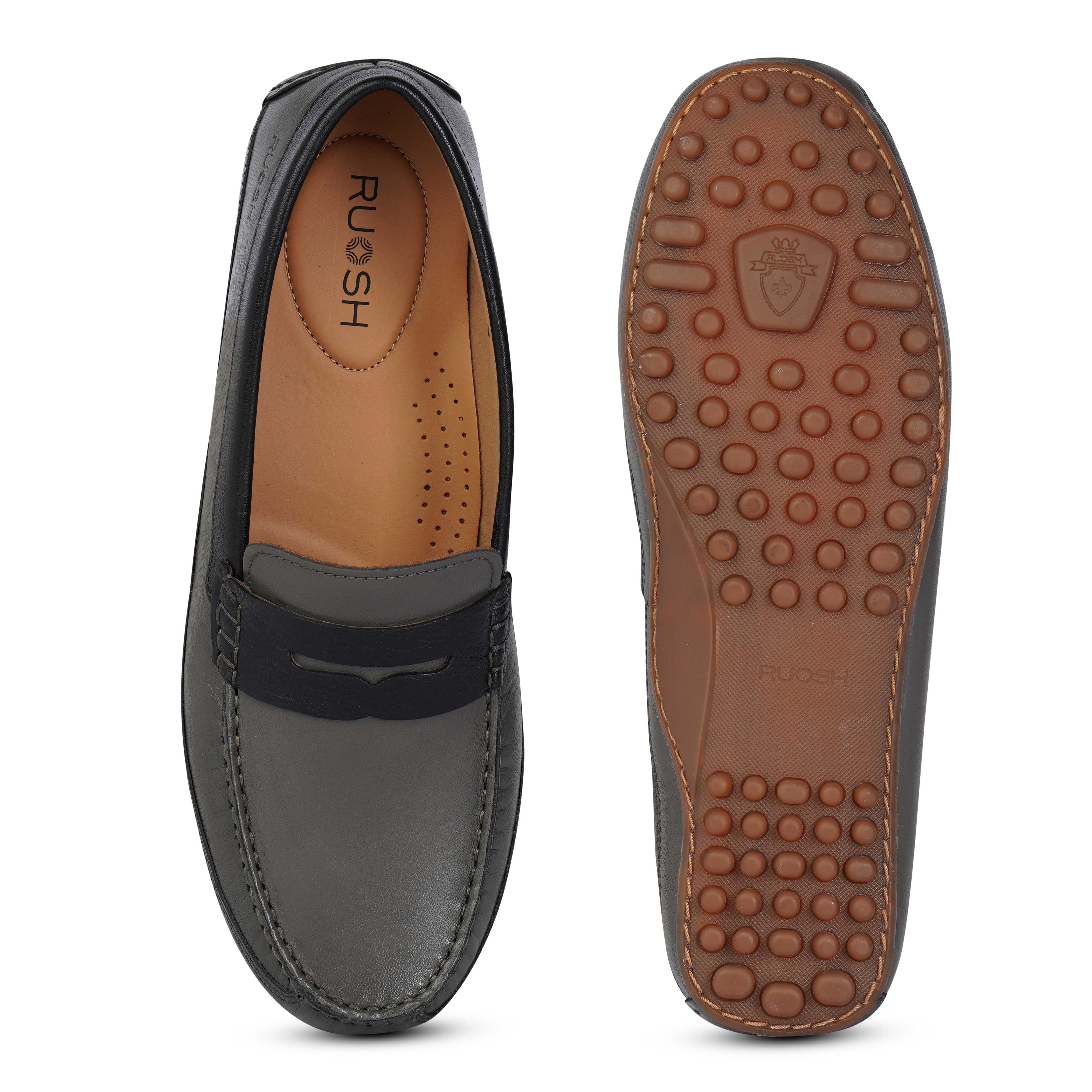 The Oman Ruosh Men Grey Casual Loafer