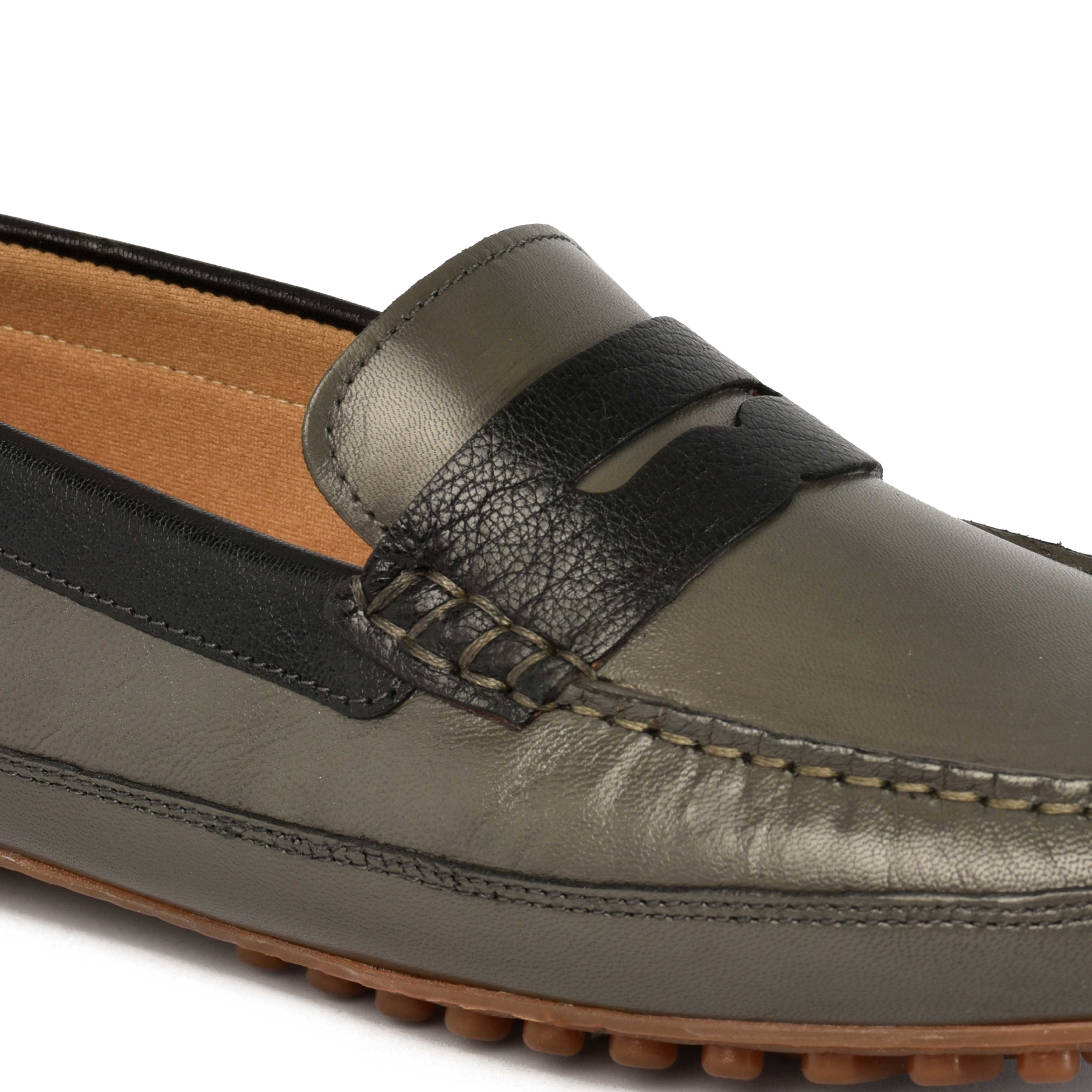 The Oman Ruosh Men Grey Casual Loafer
