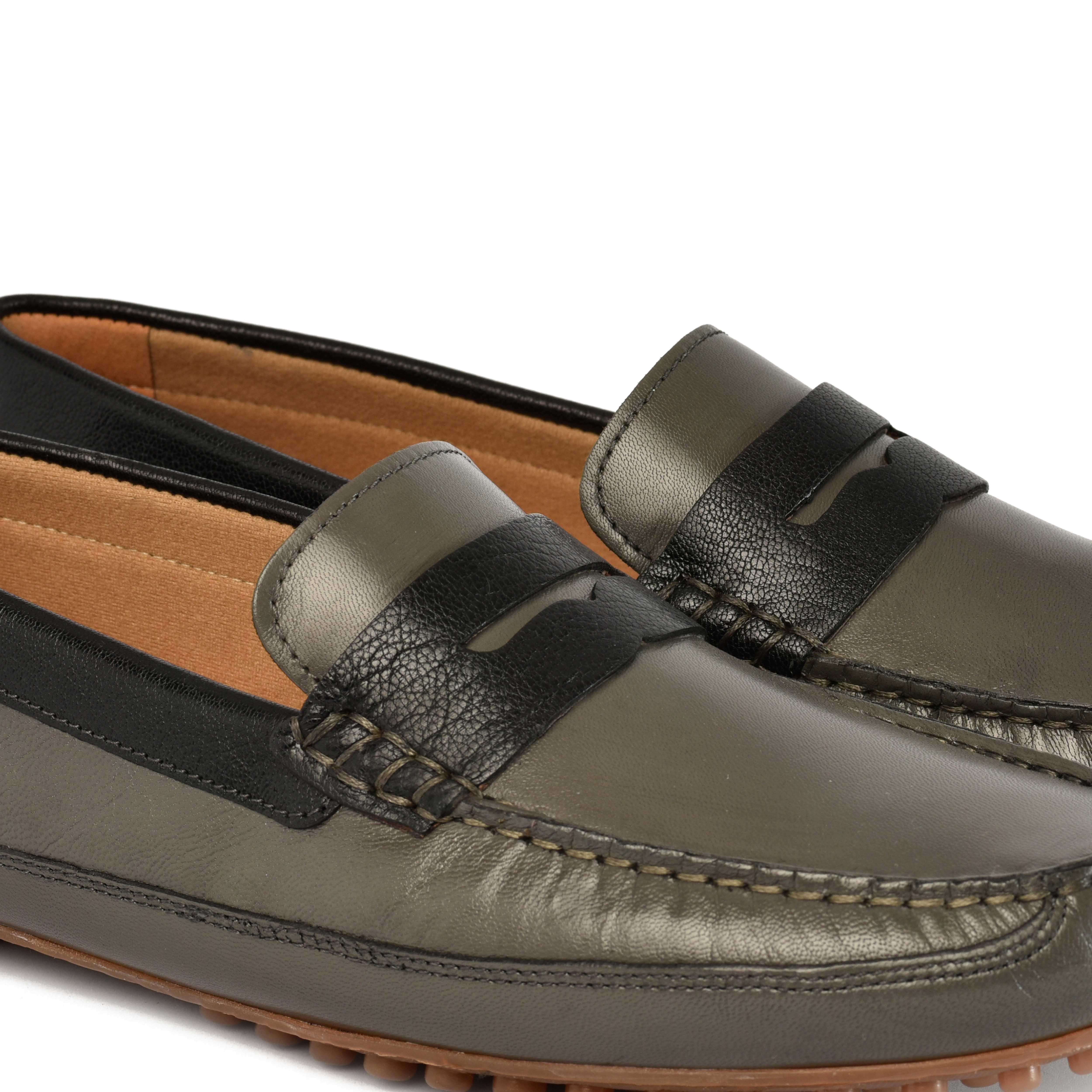 The Oman Ruosh Men Grey Casual Loafer