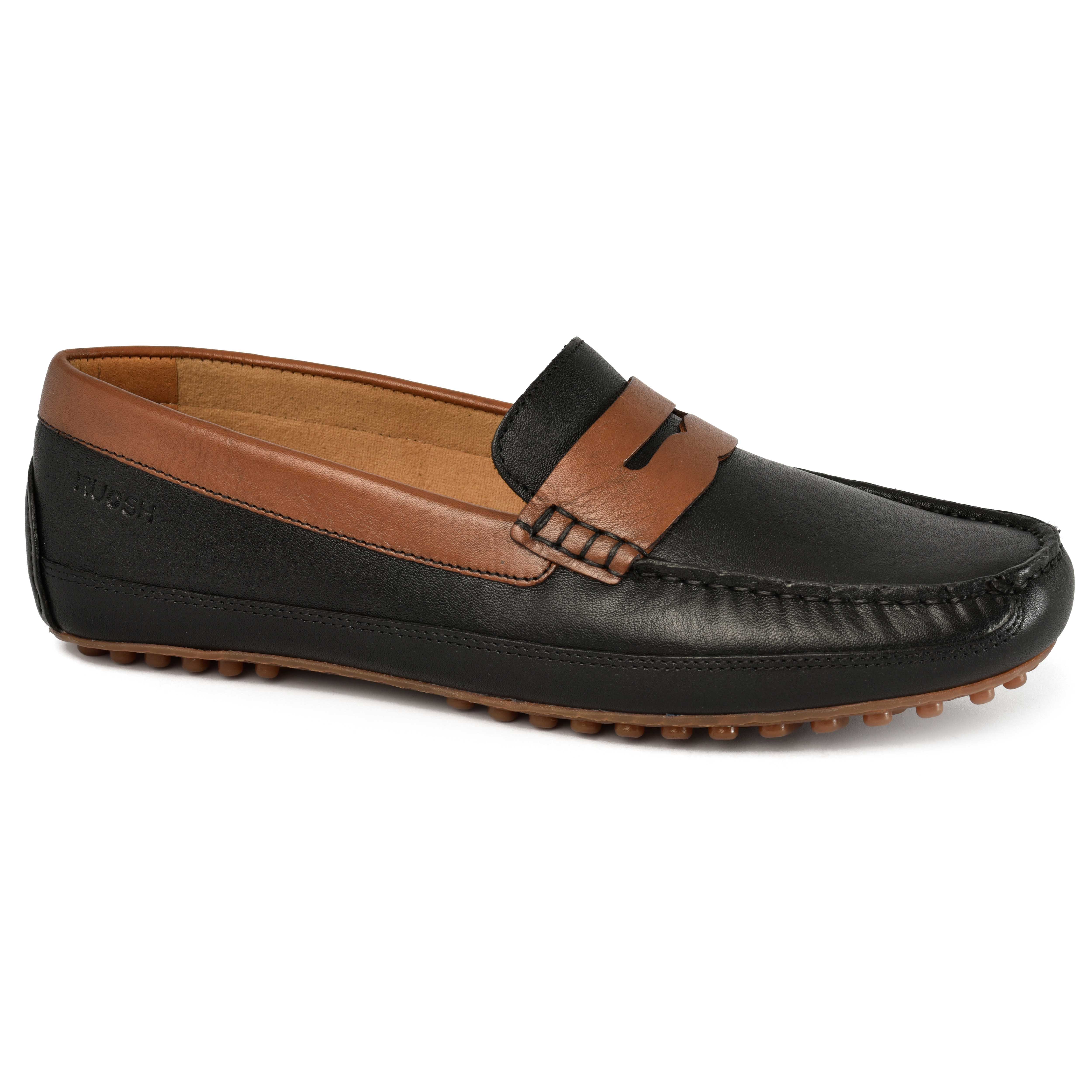 The Oman Ruosh Men Black Casual Loafer