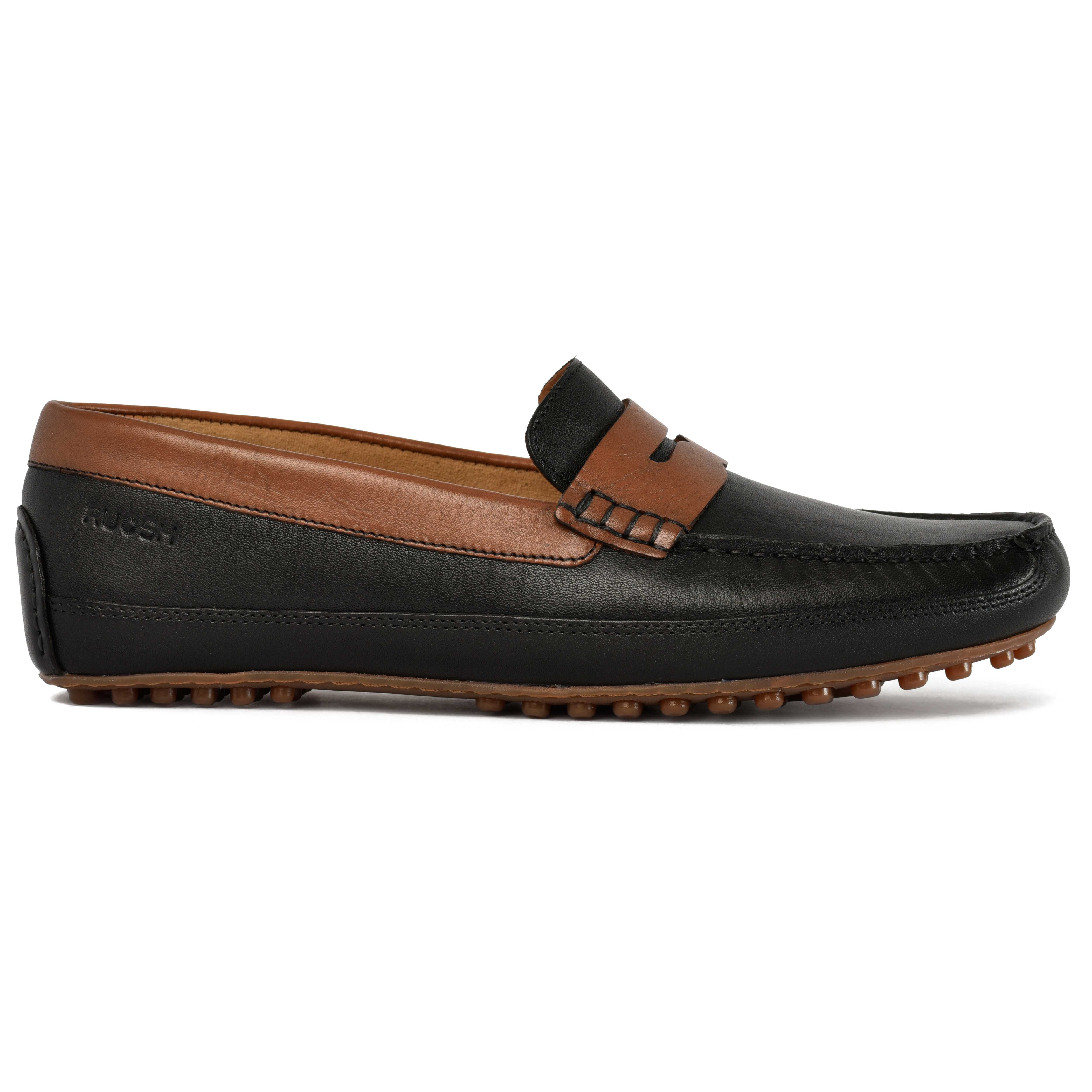 The Oman Ruosh Men Black Casual Loafer