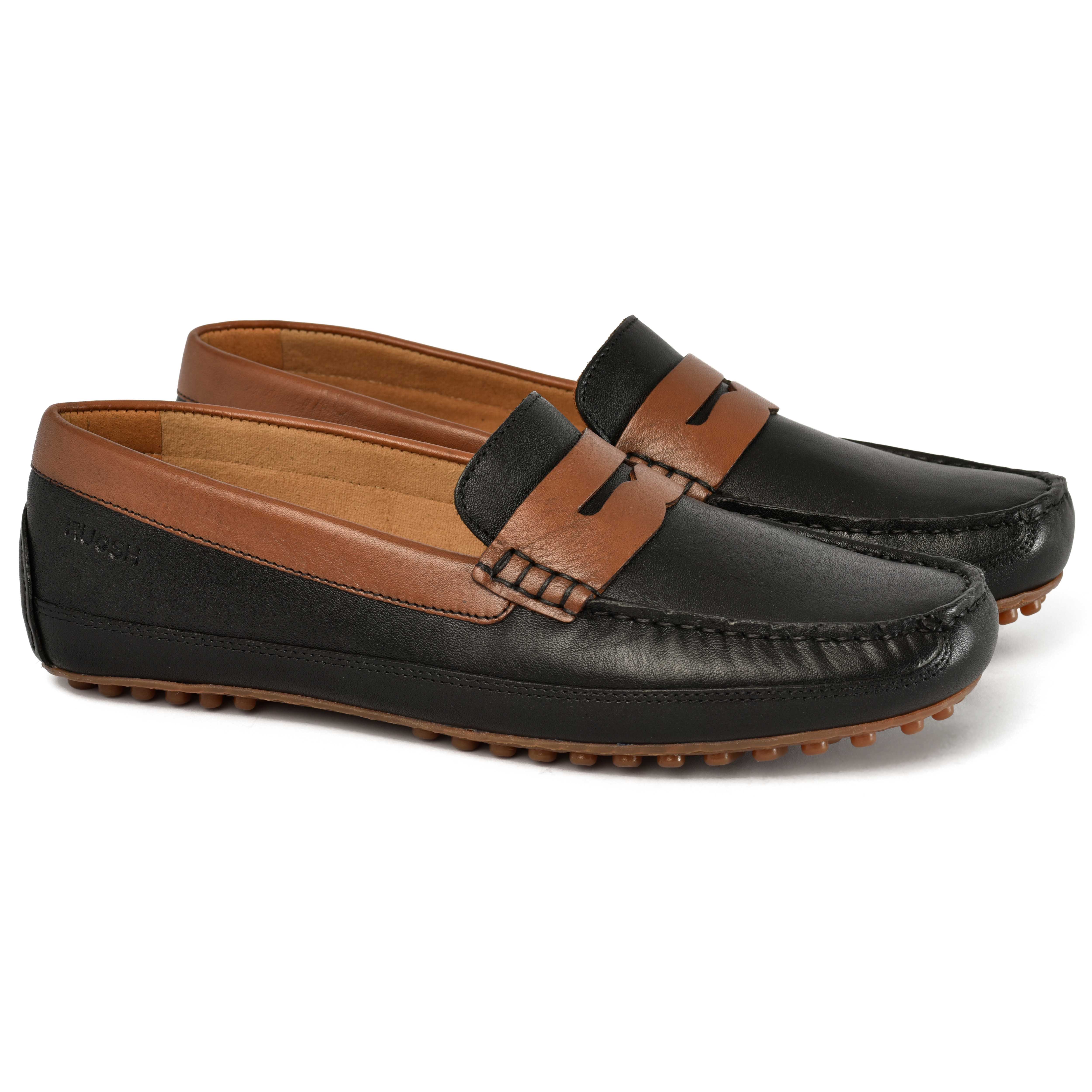 The Oman Ruosh Men Black Casual Loafer