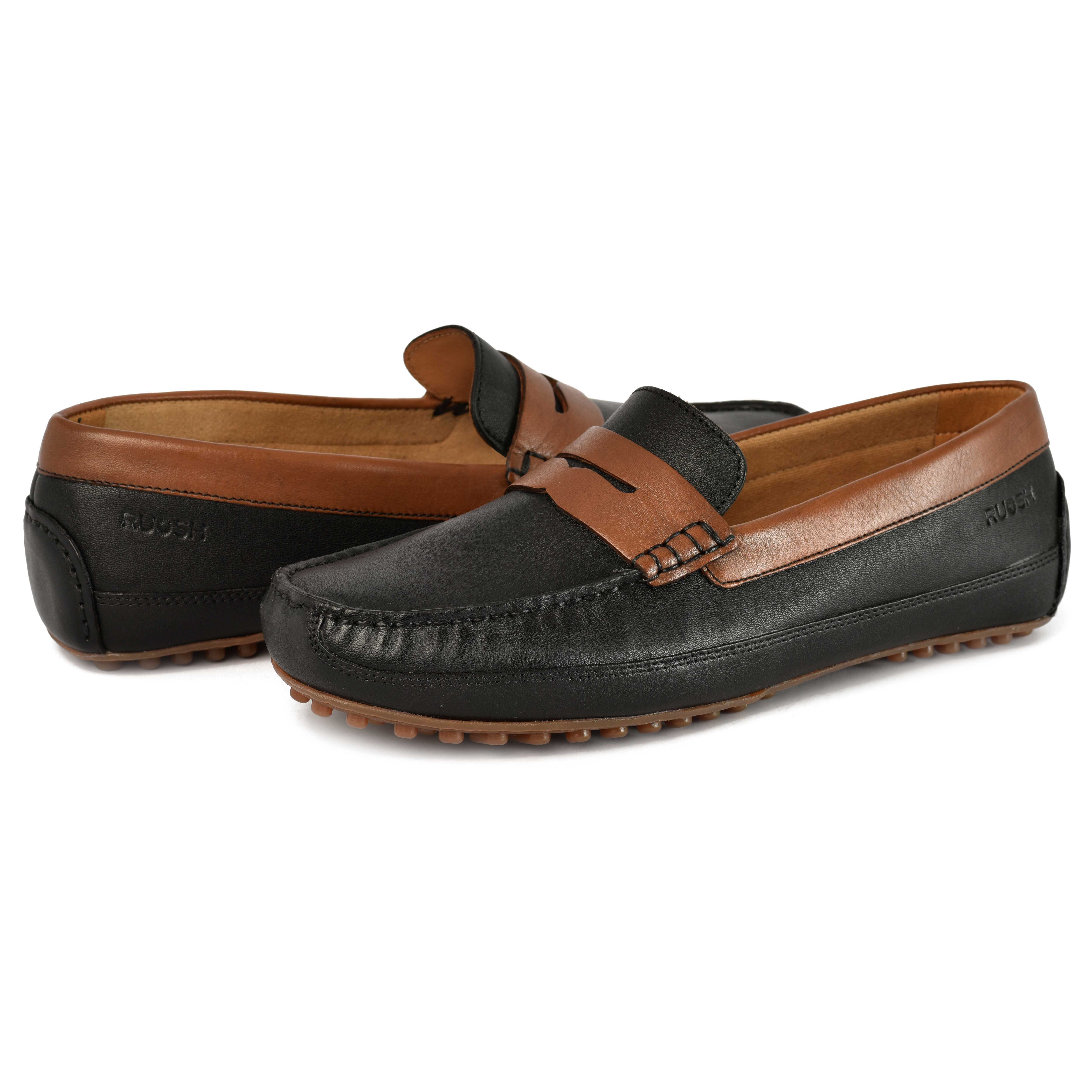 The Oman Ruosh Men Black Casual Loafer