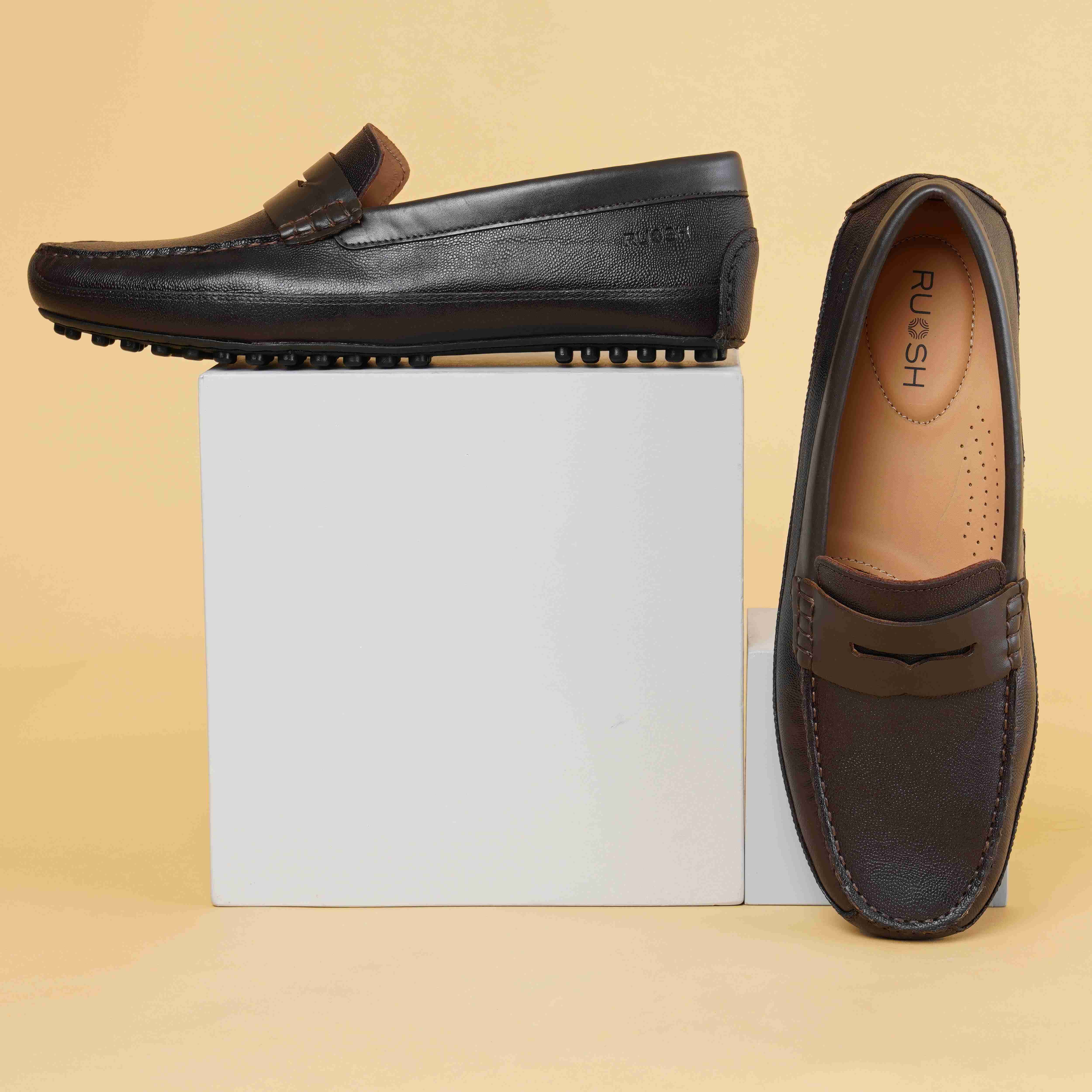 Ruosh Mens Footwear  Casual Slip On Driver