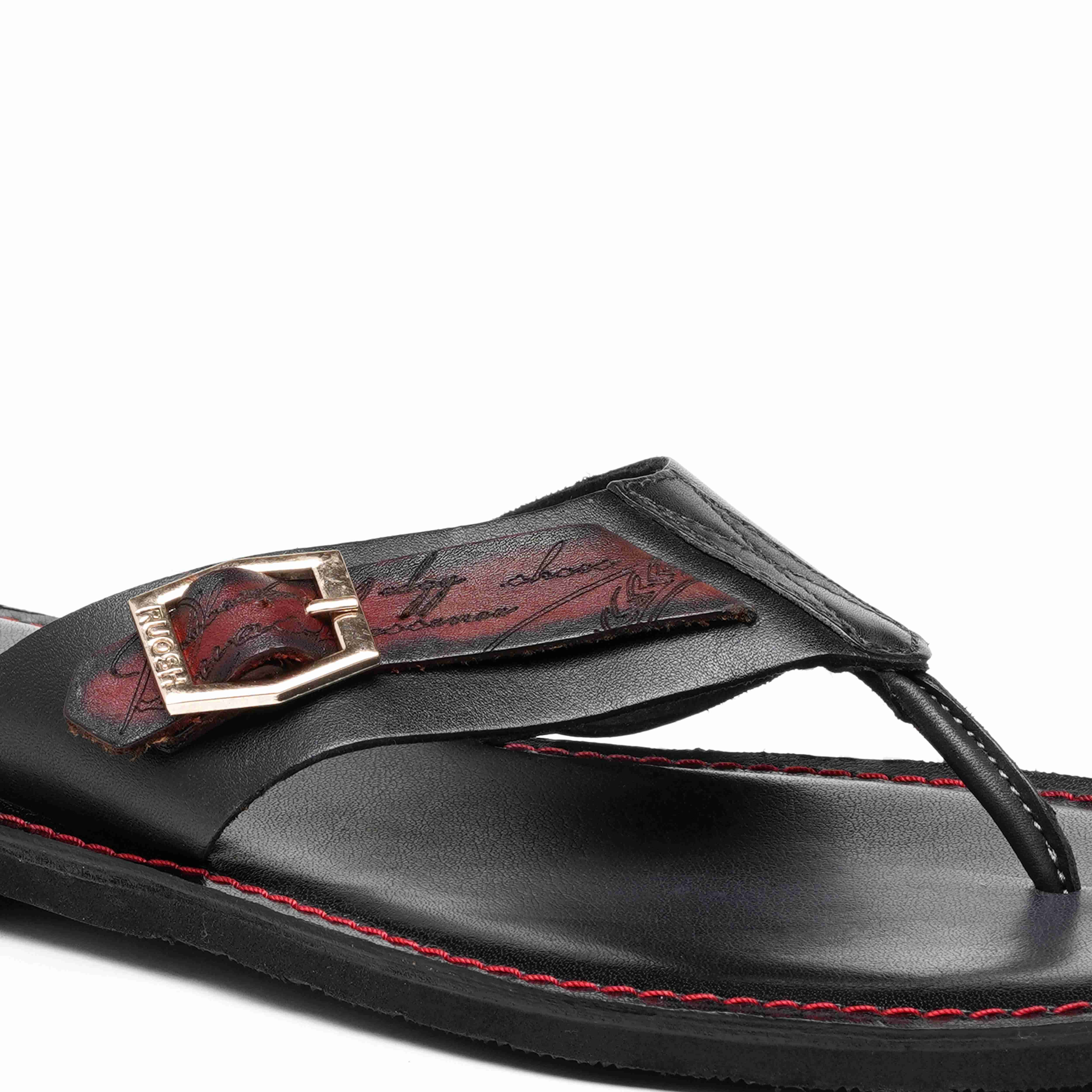 The Pisa Ruosh Men Black Slipper