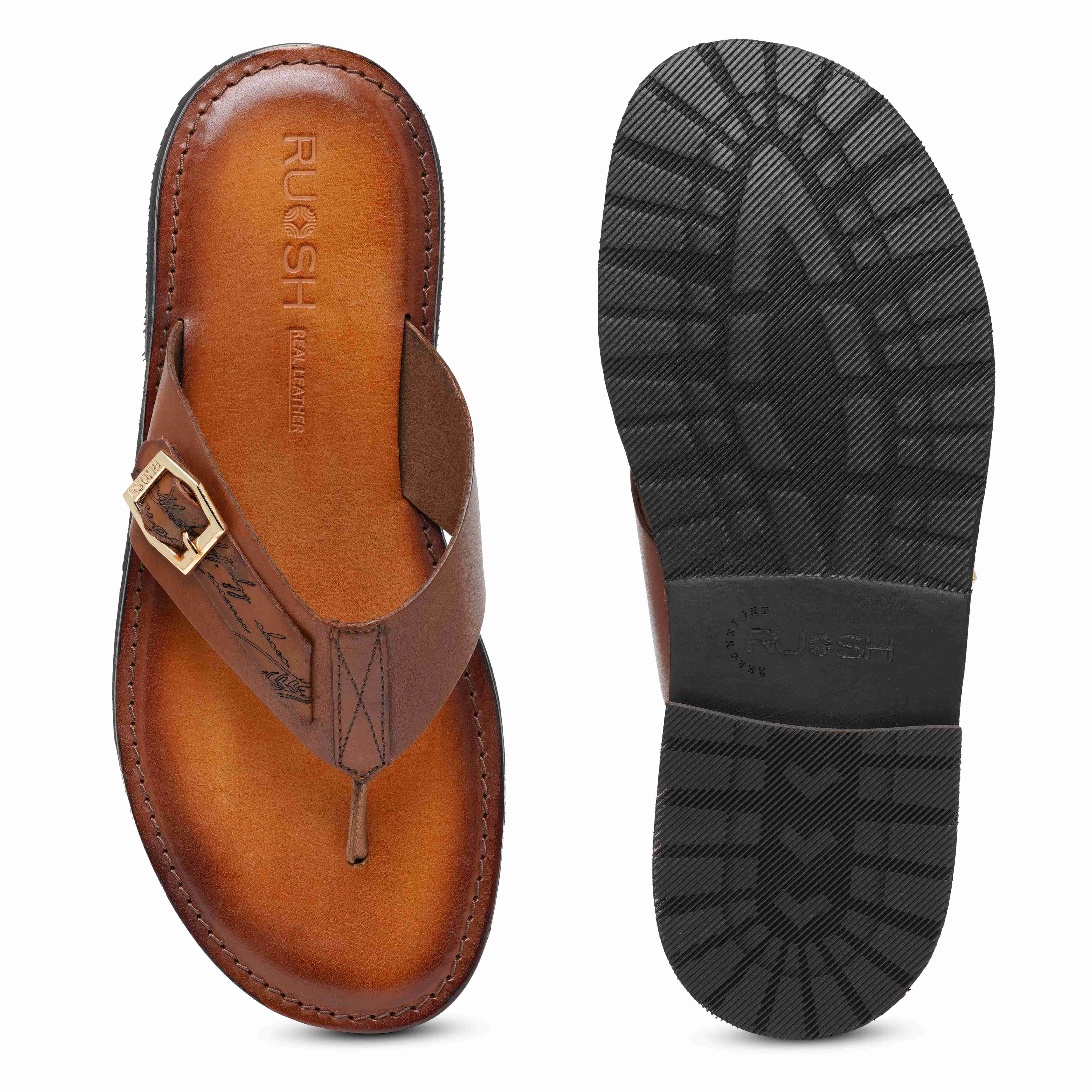 The Ford Ruosh Men Tan Slipper