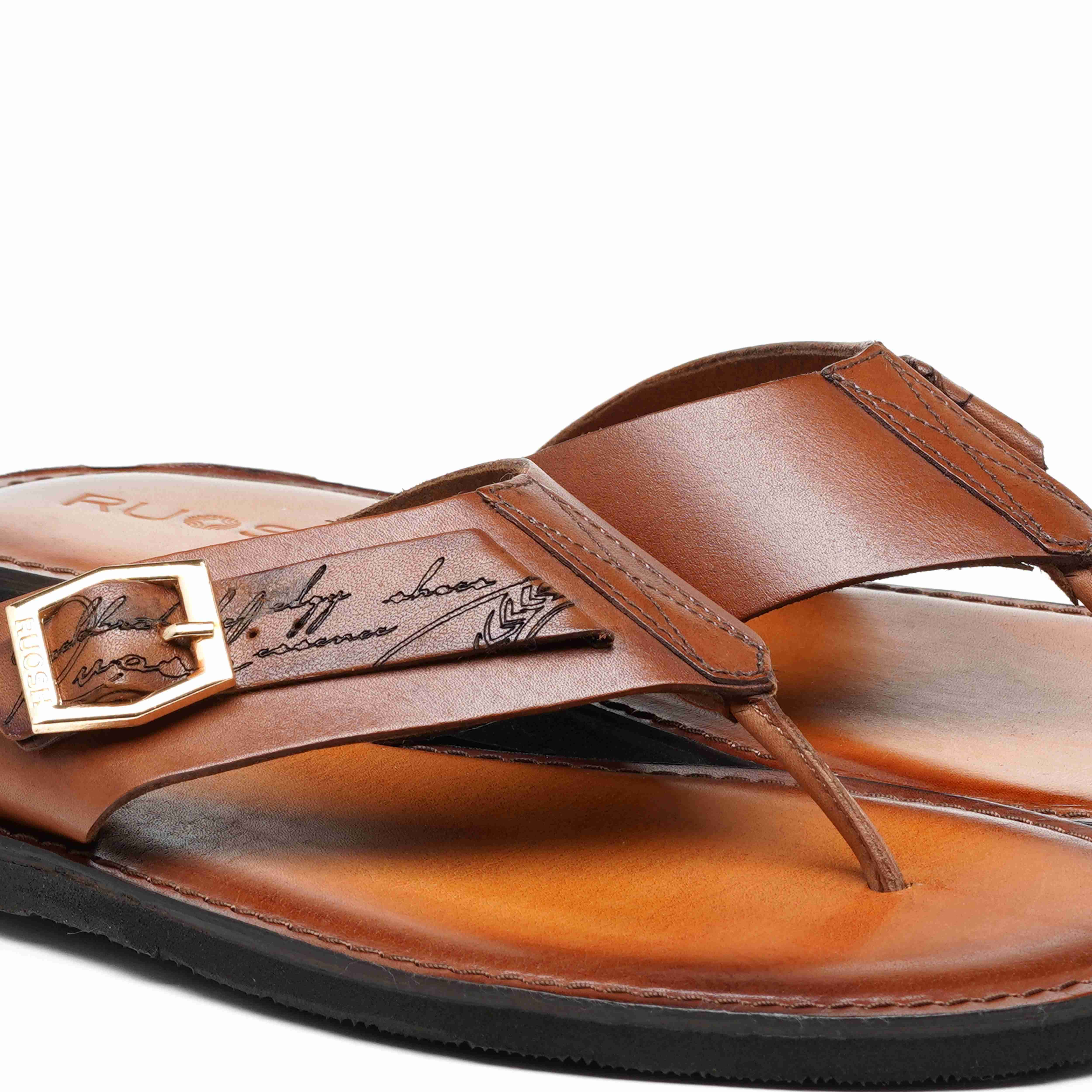 The Ford Ruosh Men Tan Slipper
