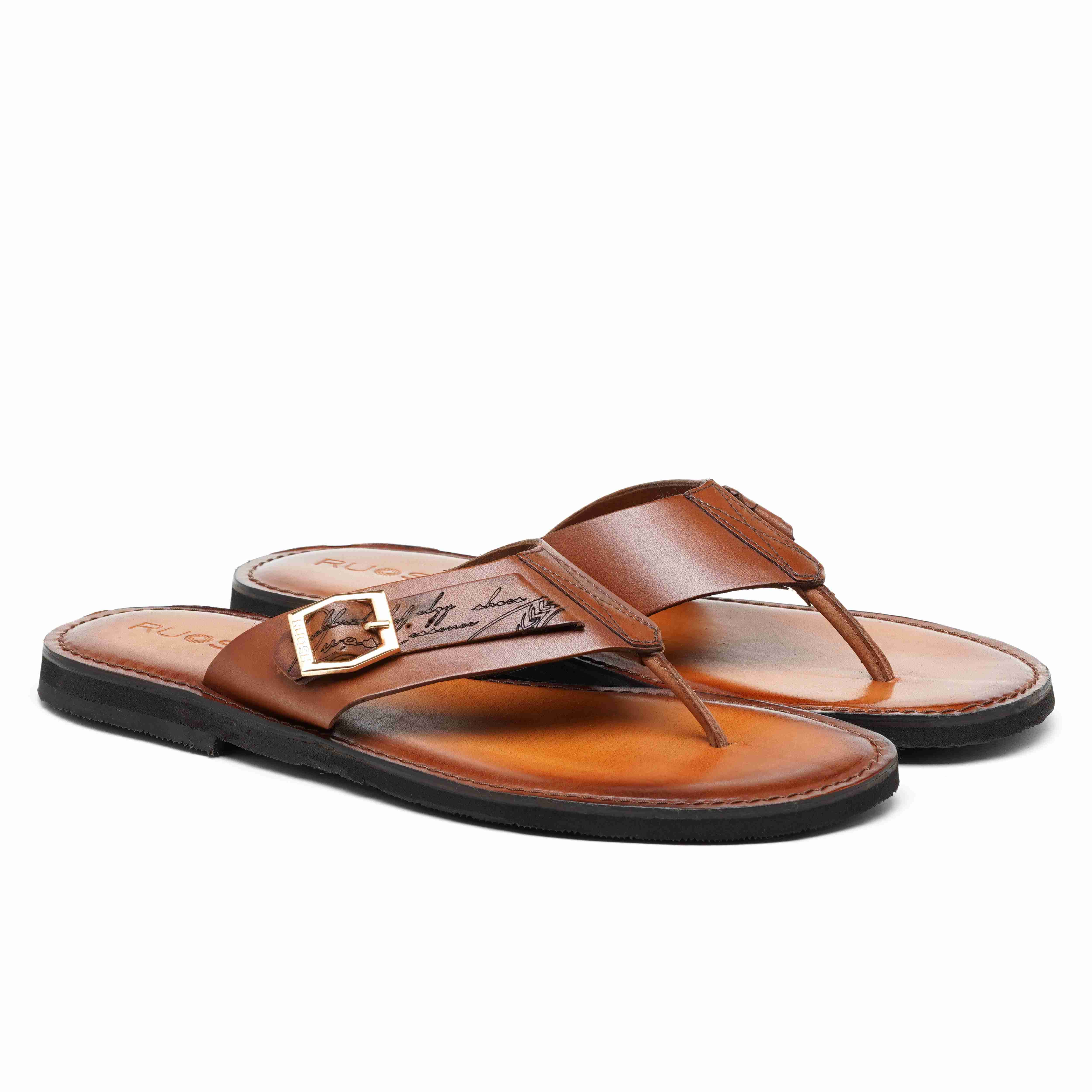 The Ford Ruosh Men Tan Slipper