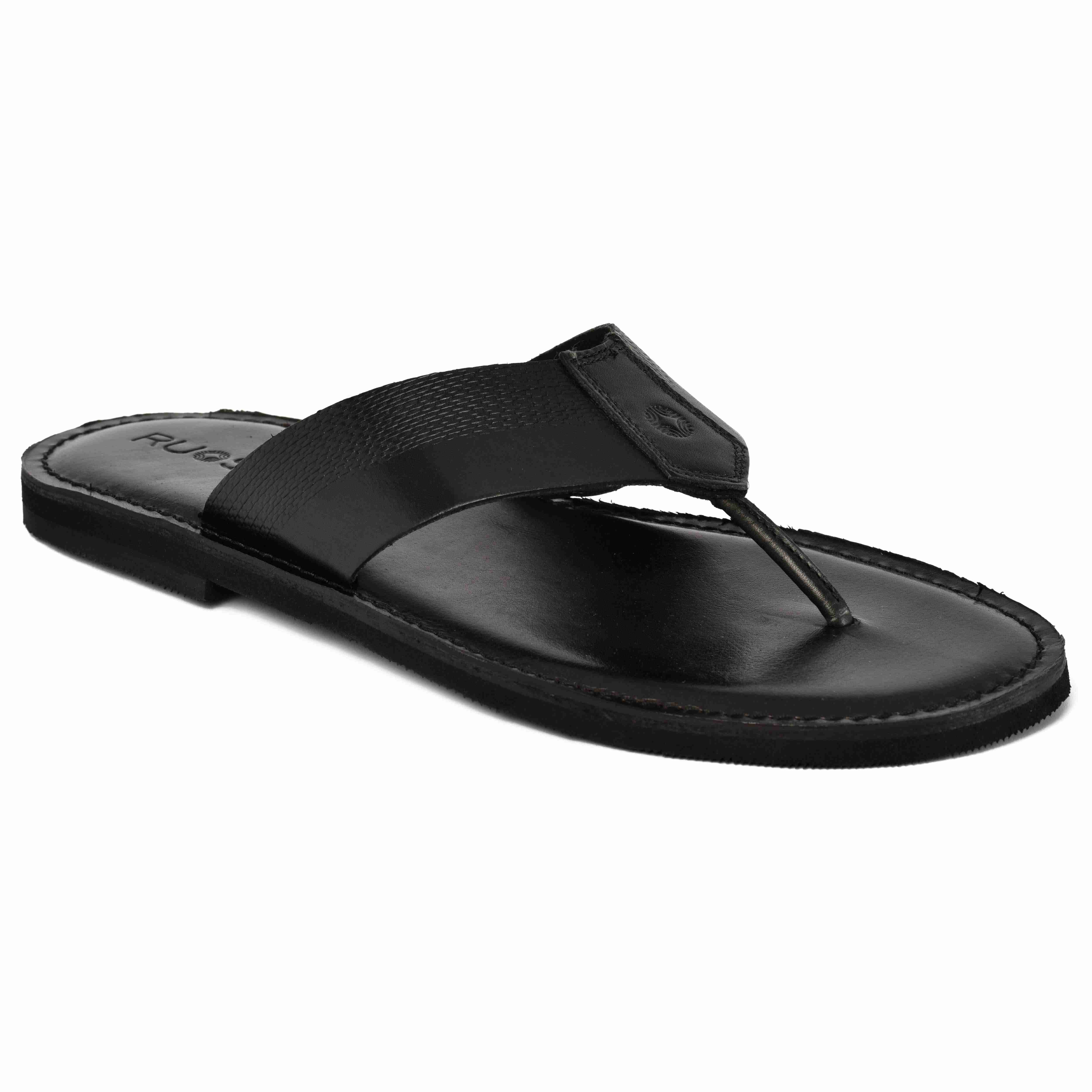 The Pisa Ruosh Men Black Elegant Slipper