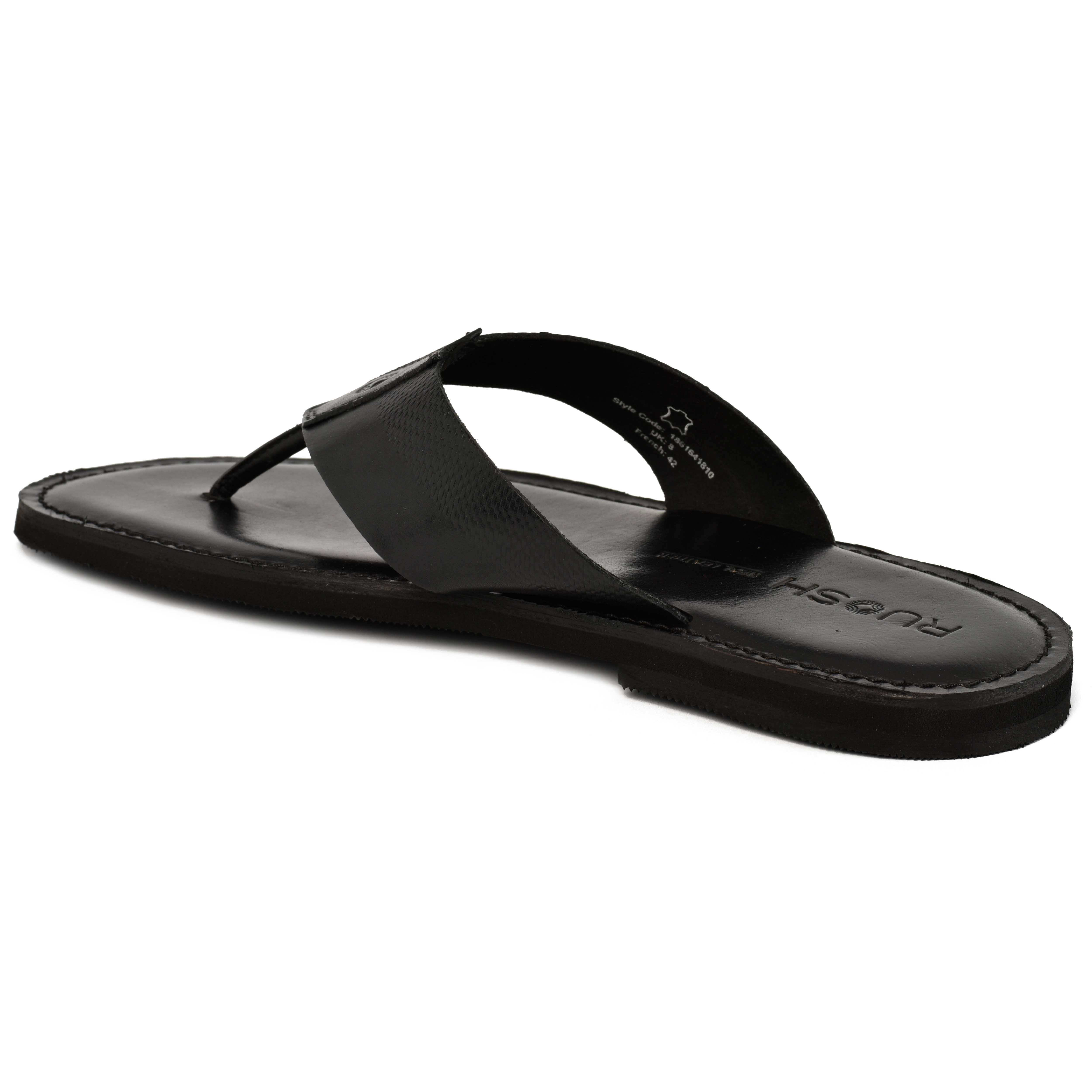 The Pisa Ruosh Men Black Elegant Slipper