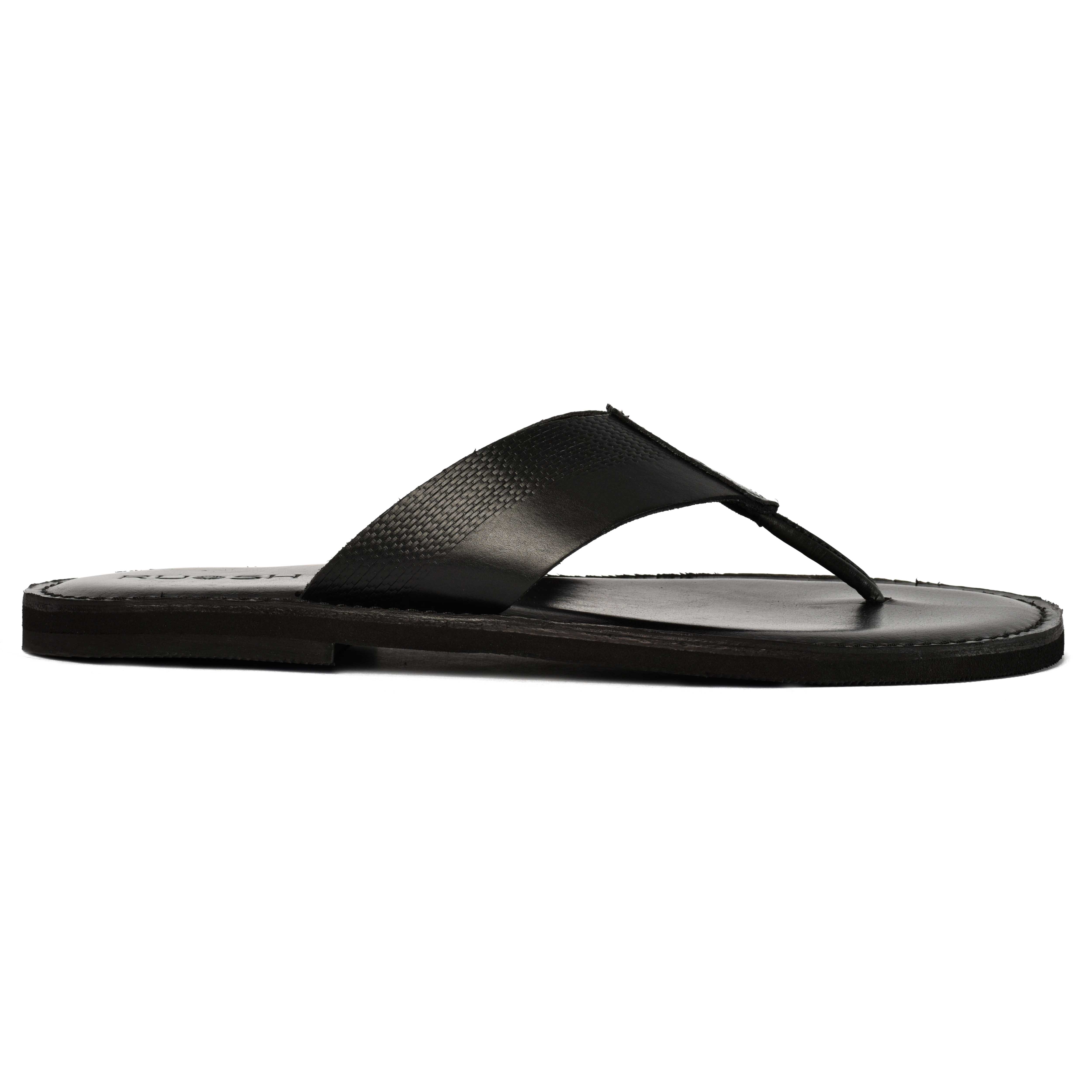 The Pisa Ruosh Men Black Elegant Slipper