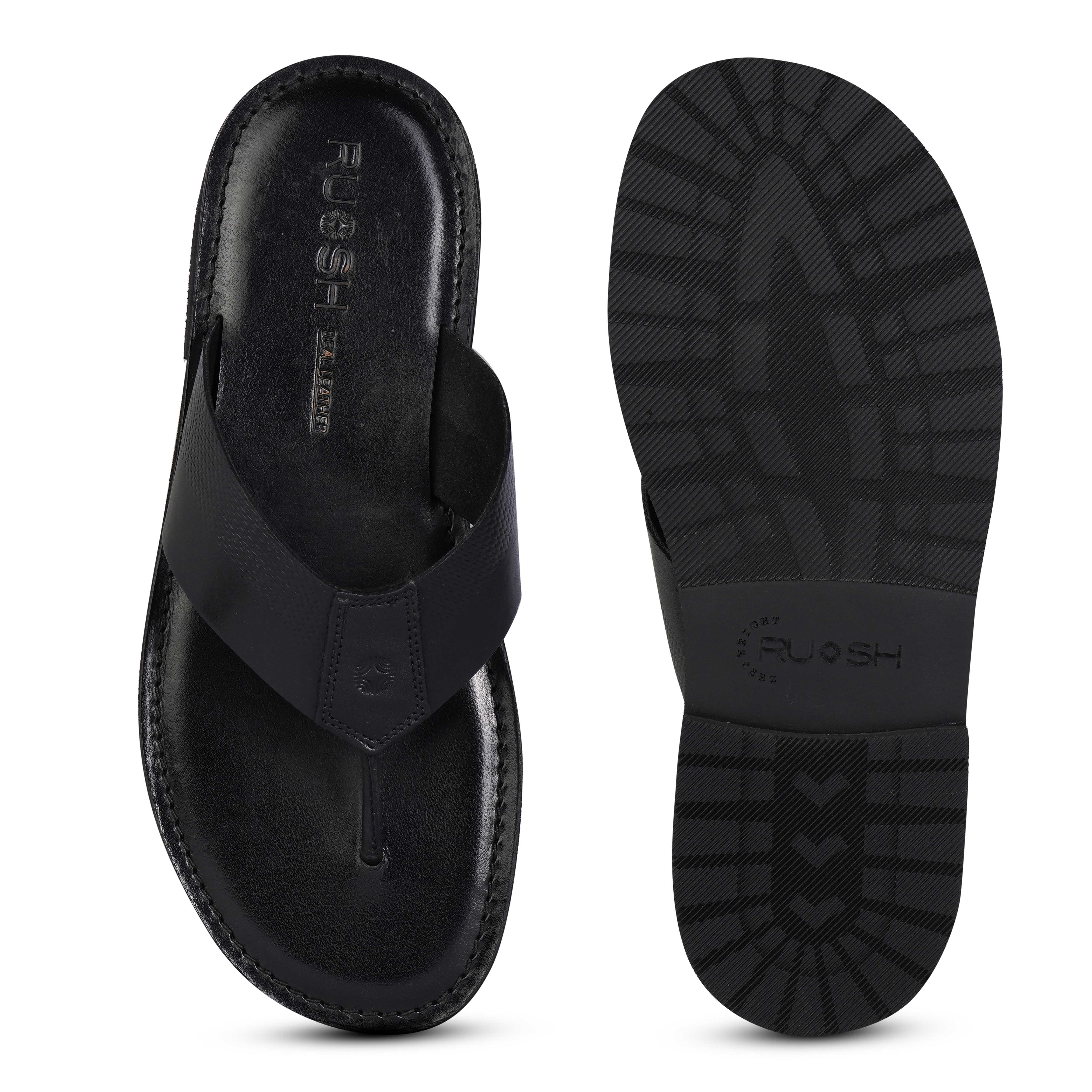The Pisa Ruosh Men Black Elegant Slipper