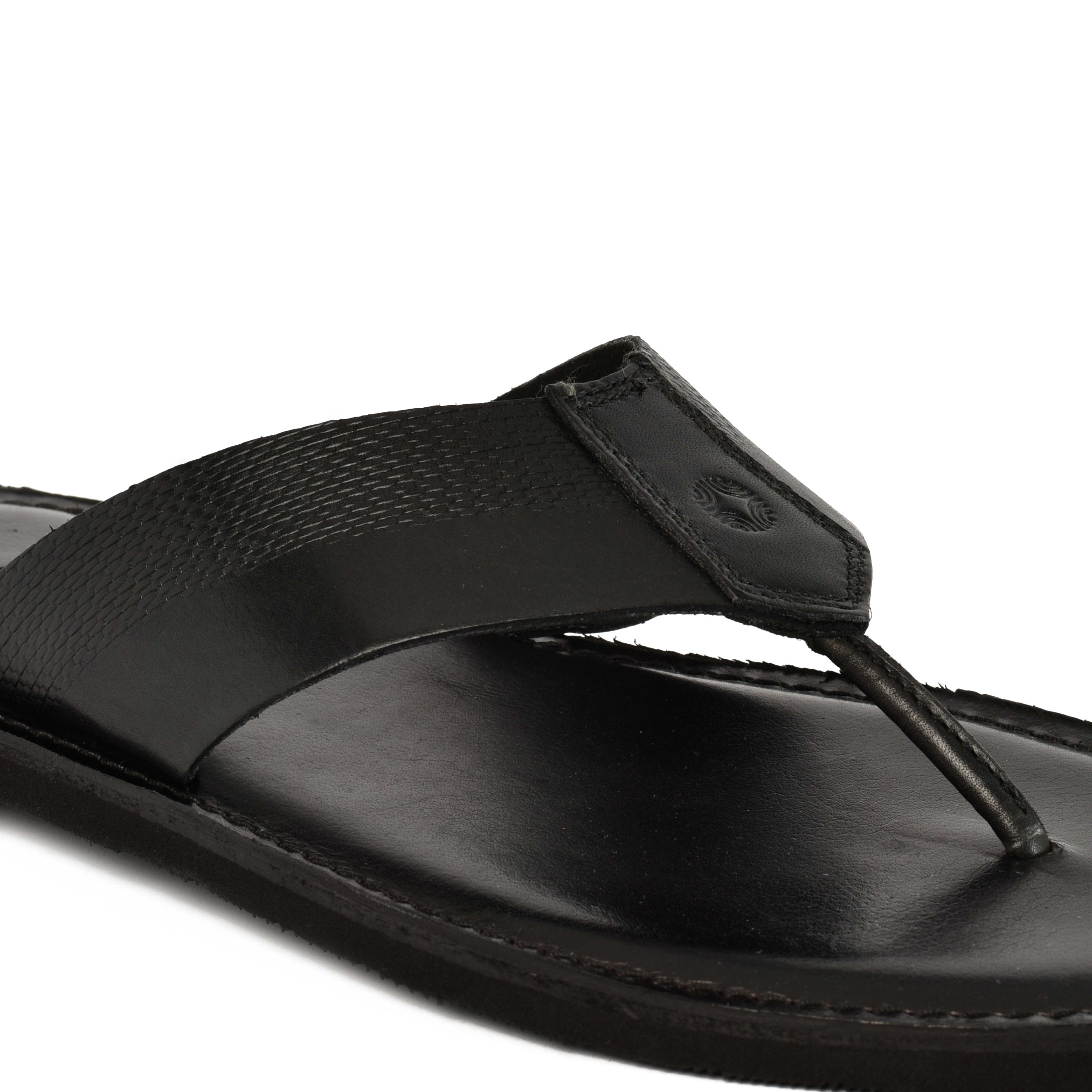 The Pisa Ruosh Men Black Elegant Slipper