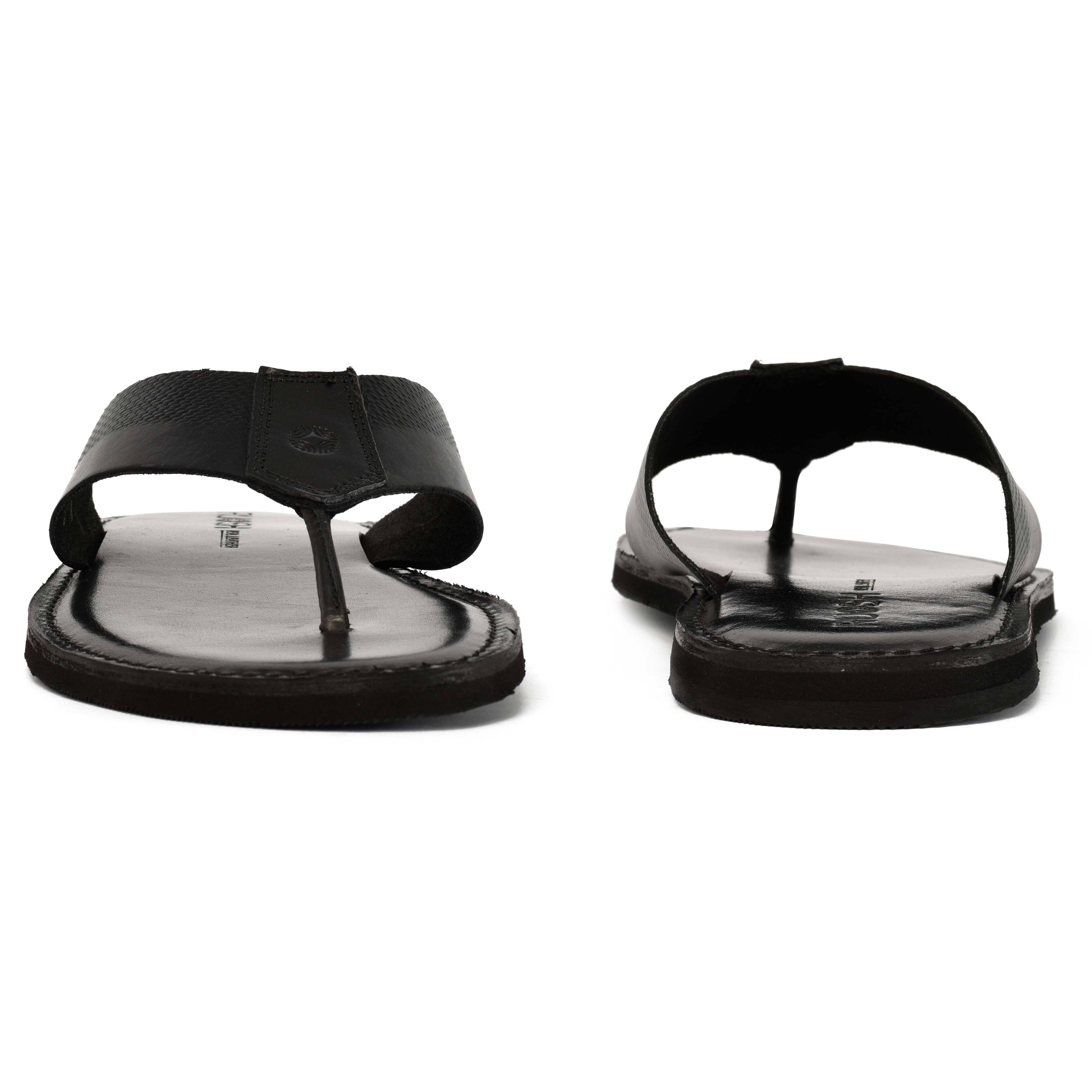 The Pisa Ruosh Men Black Elegant Slipper