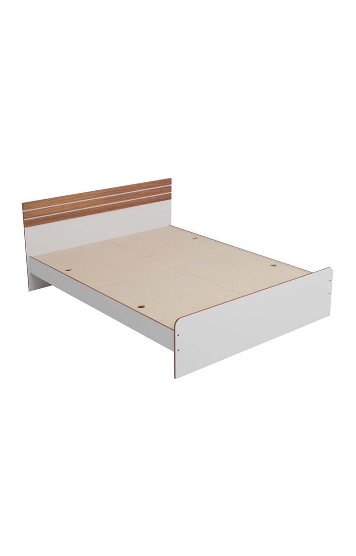 Valancia King Size Bed Without Storage - Frosty White